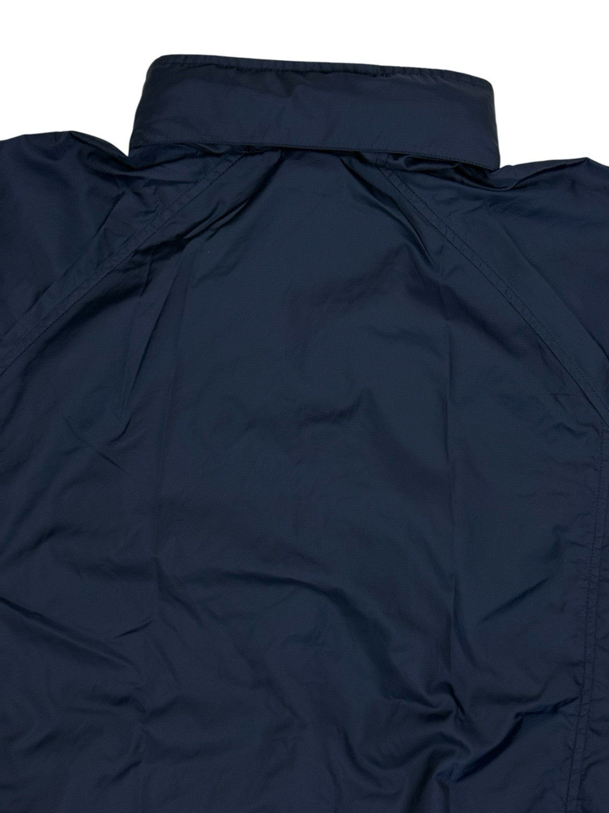 LL Bean Blue Zip Hooded Windbreaker Jacket Large