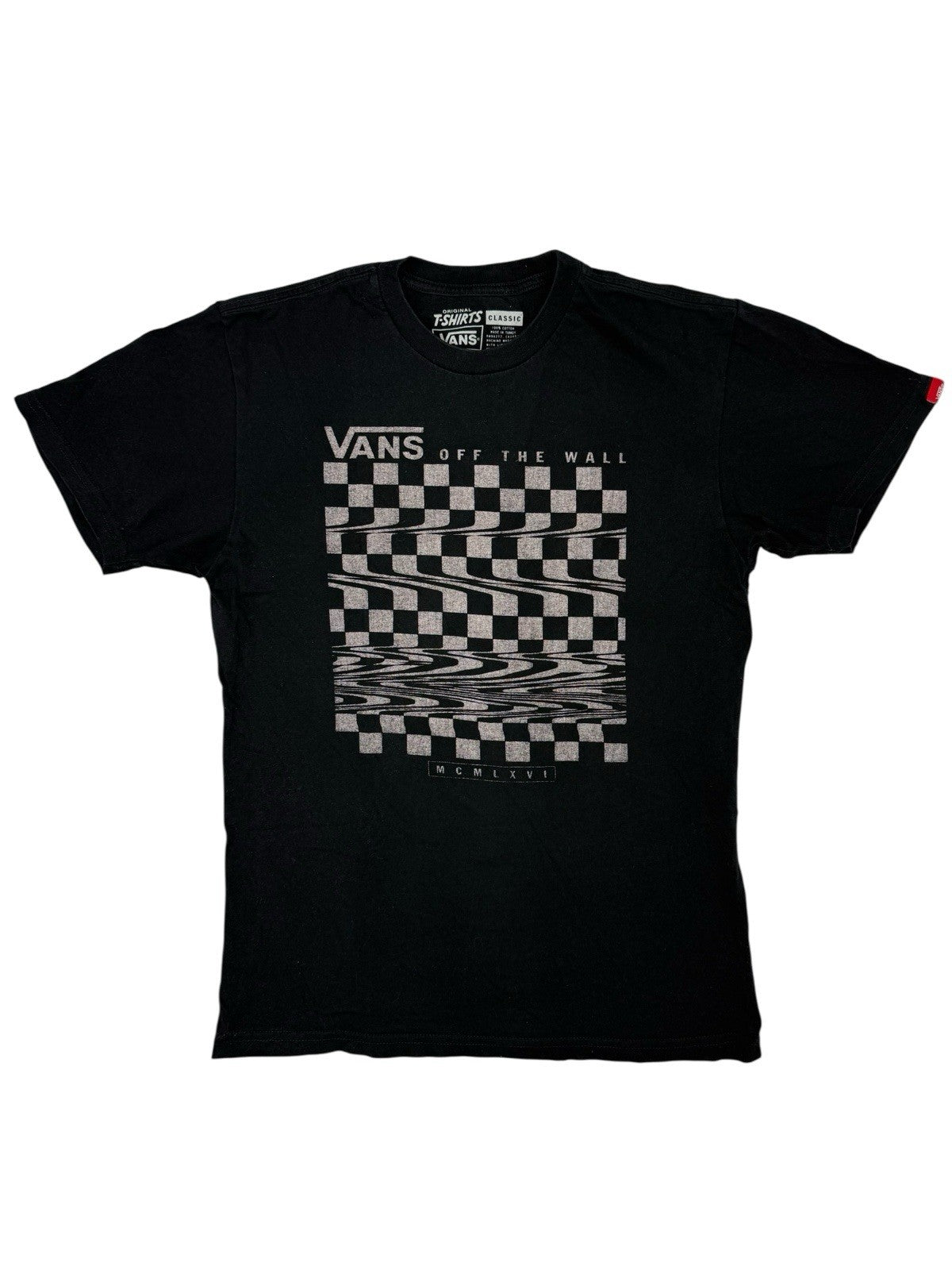Vans Black Cotton Printed Top Small