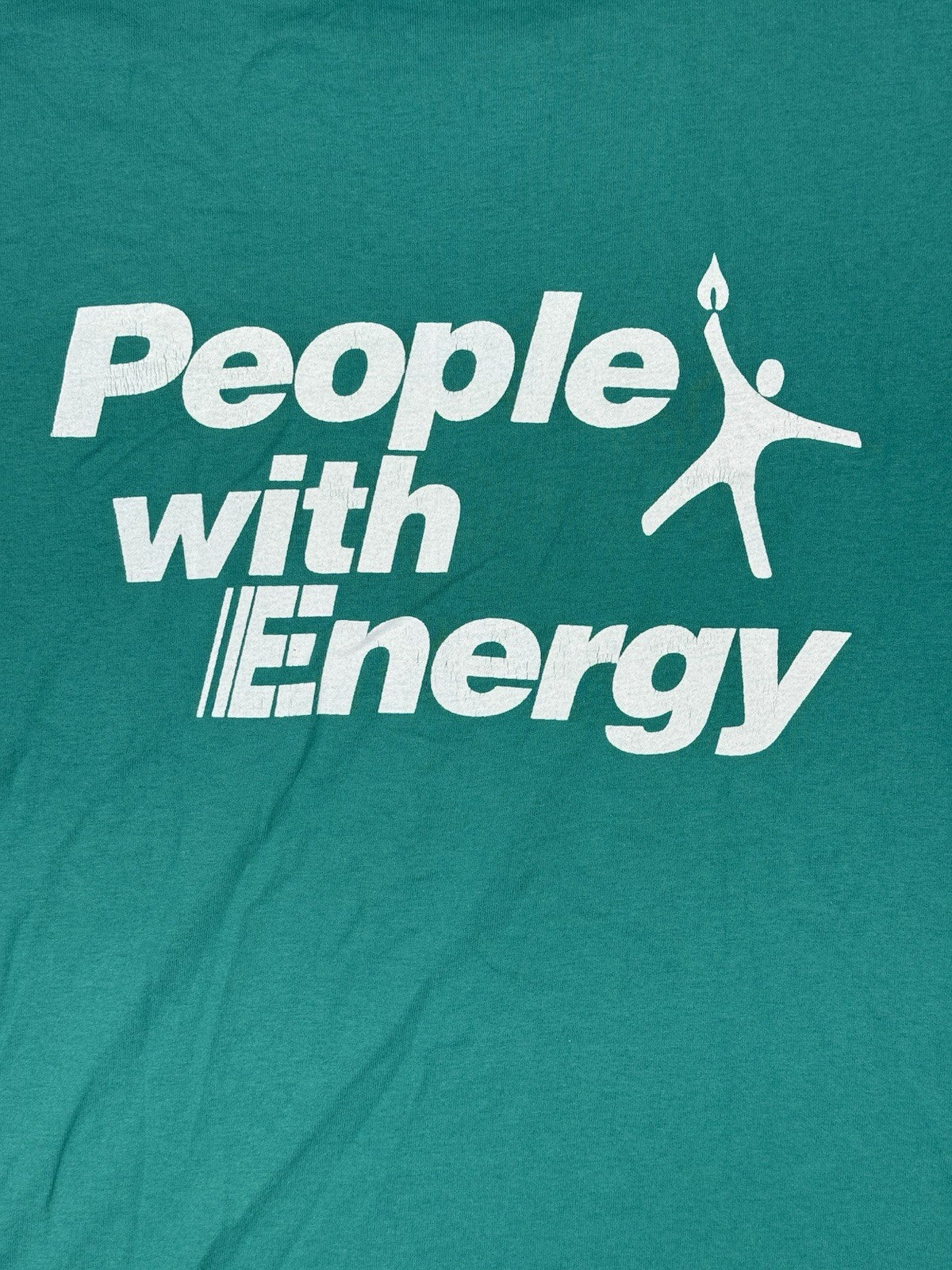 Vintage Big Print Green Gas Top Size XL