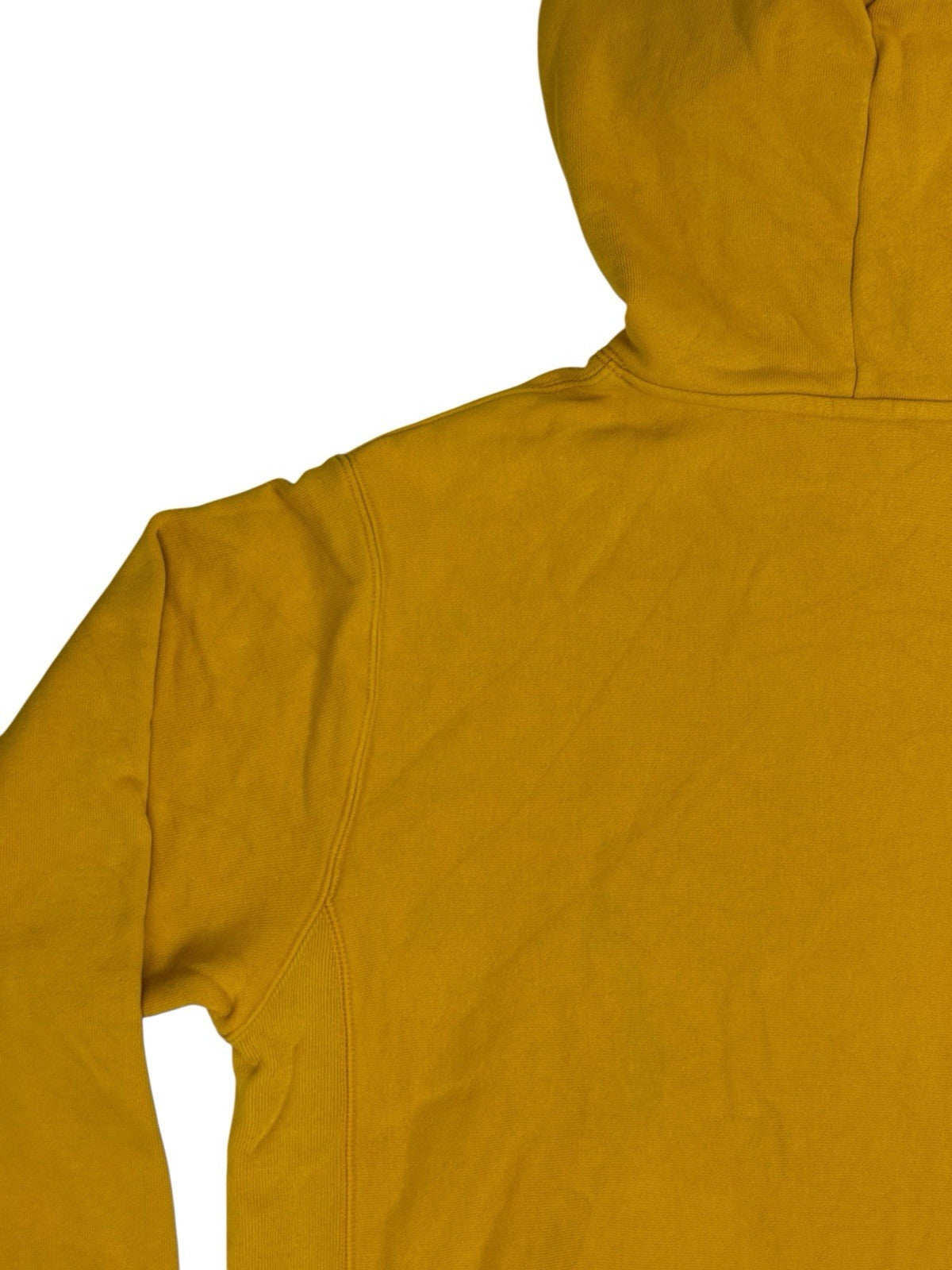 Champion Yellow Reverse Weave Heavyweight Hoodie Medium