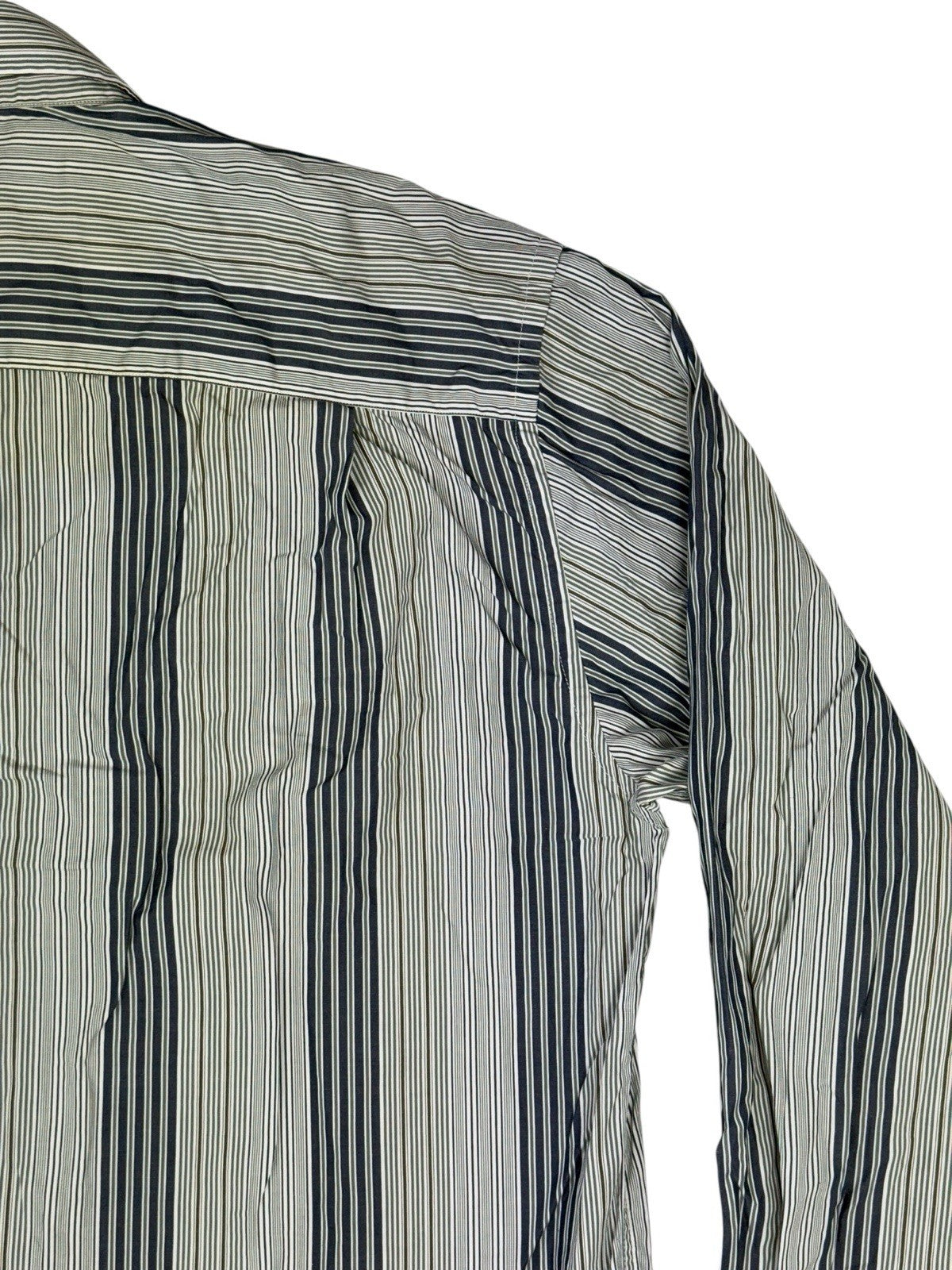 Lacoste Retro Blue Striped Shirt Large