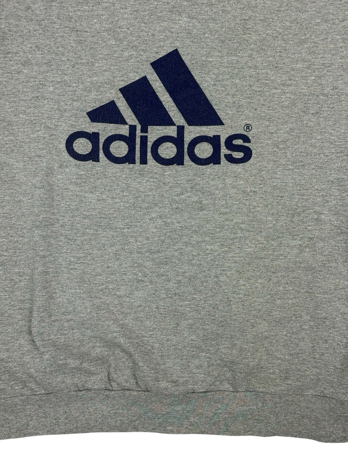 Adidas Retro Grey Printed Pullover Jumper Small