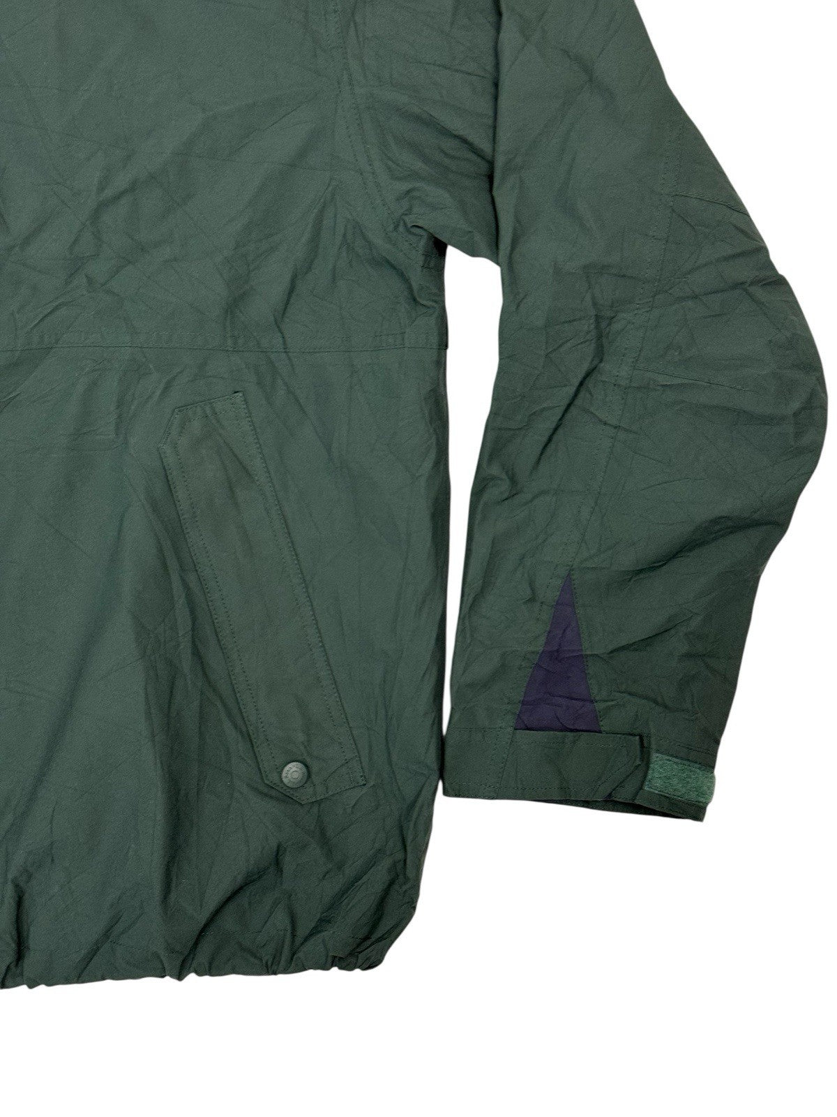 LL Bean Green Retro Zip Windbreaker Jacket XL