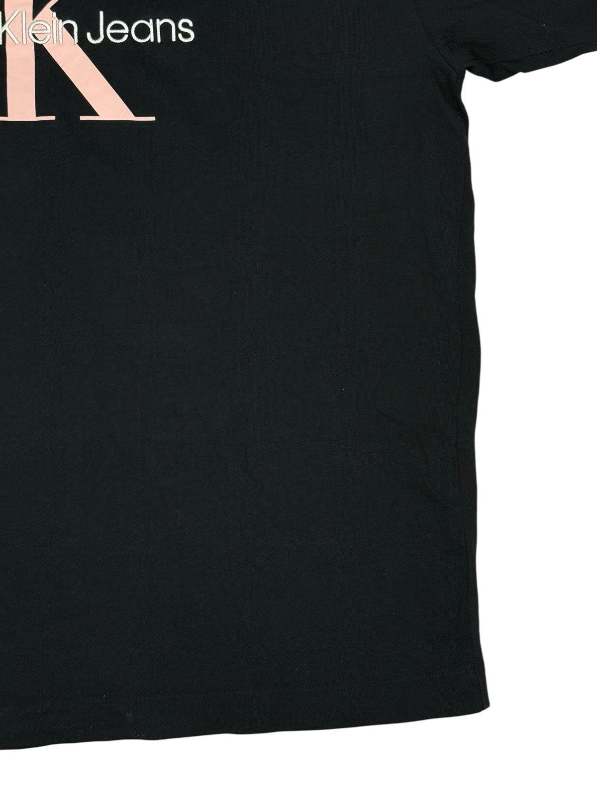 Calvin Klein Black Embroidered Cotton Top XS