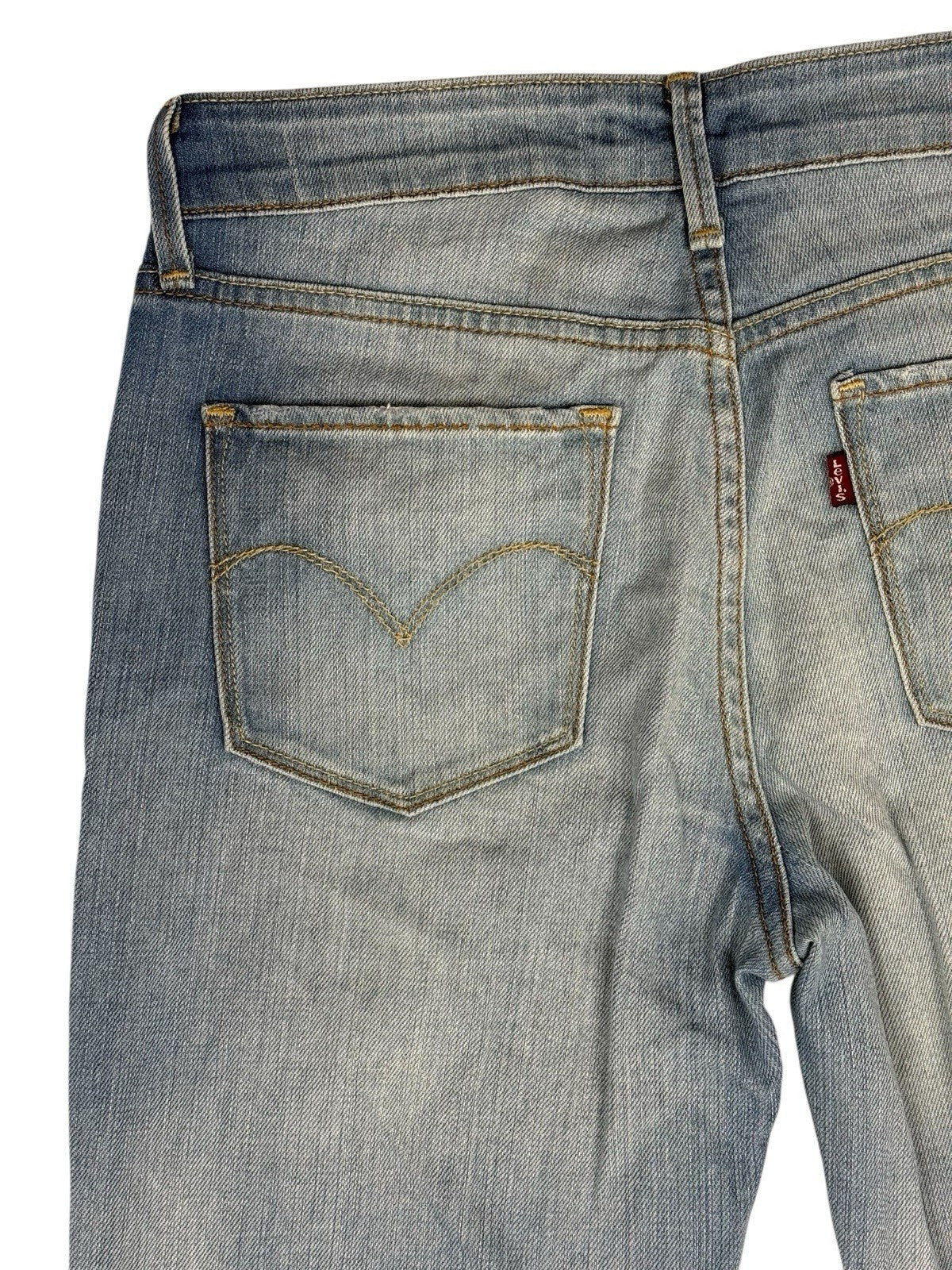 Levi's Blue Demi Curve Classic Straight Leg Jeans 27W 30L