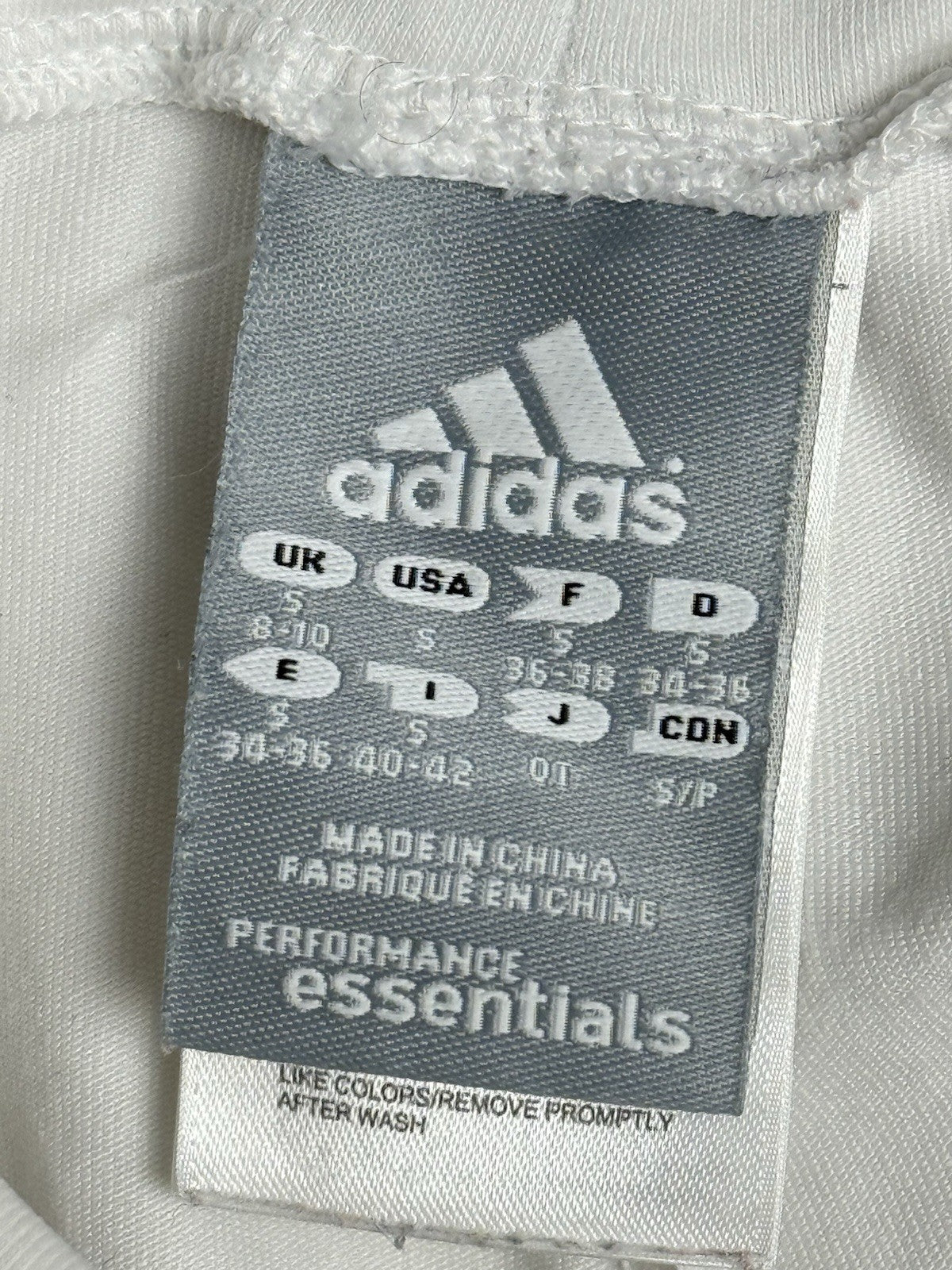 Adidas White Climalite Tracksuit Bottom Joggers Small (Size 8/10) WOMENS
