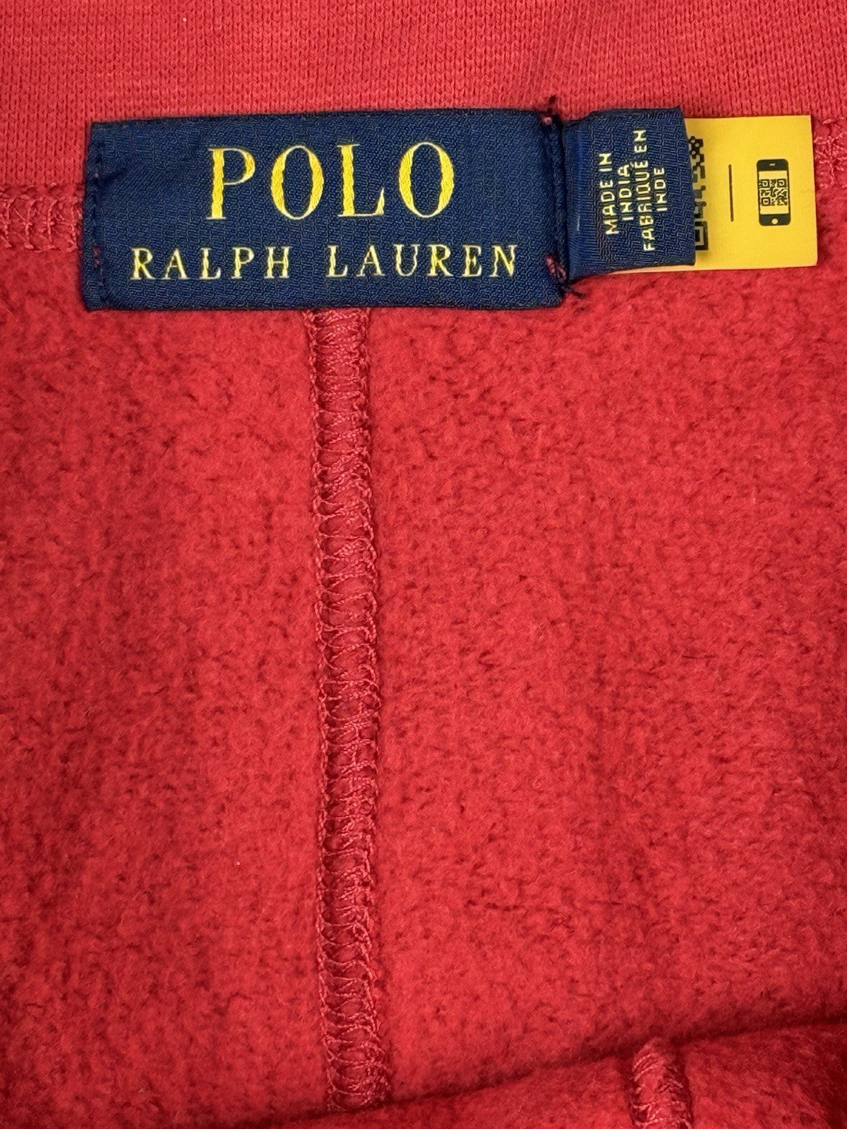 Polo Ralph Lauren Red Cotton Blend Lounge Jogger Sweat Shorts Large