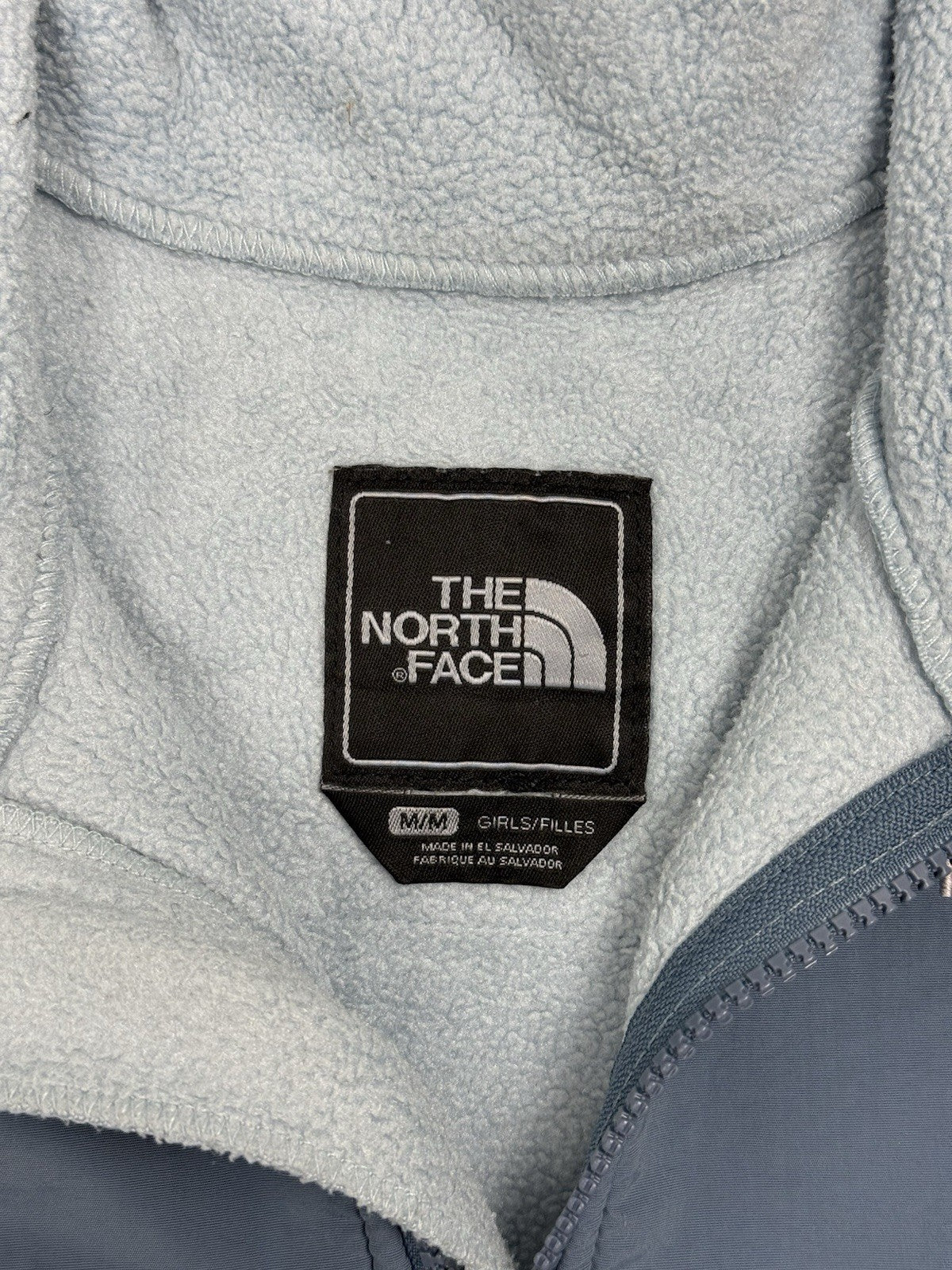 The North Face Blue Denali Fleece Jacket Girls Medium