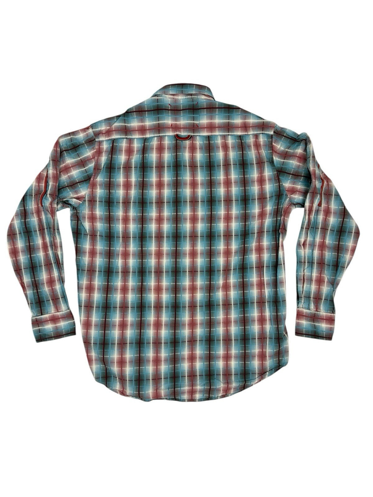 Robert Graham Multi Plaid Cotton Shirt Large