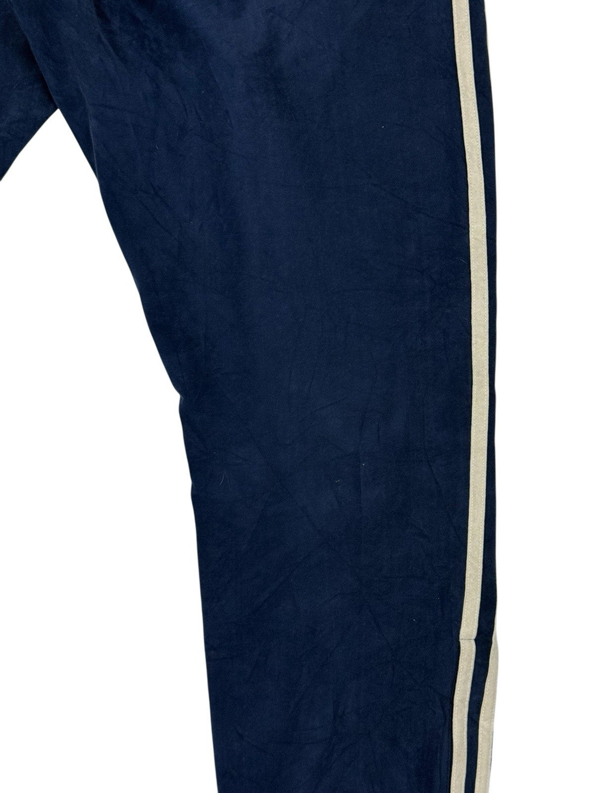 Adidas Vintage Blue Velour Tracksuit Bottoms XL 40W