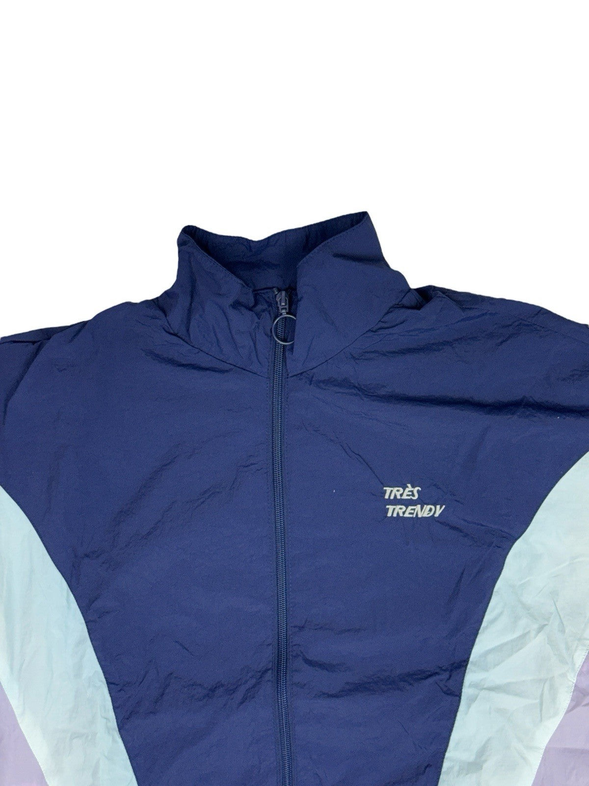 Pull and Bear Blue Zip Track Jacket Medium