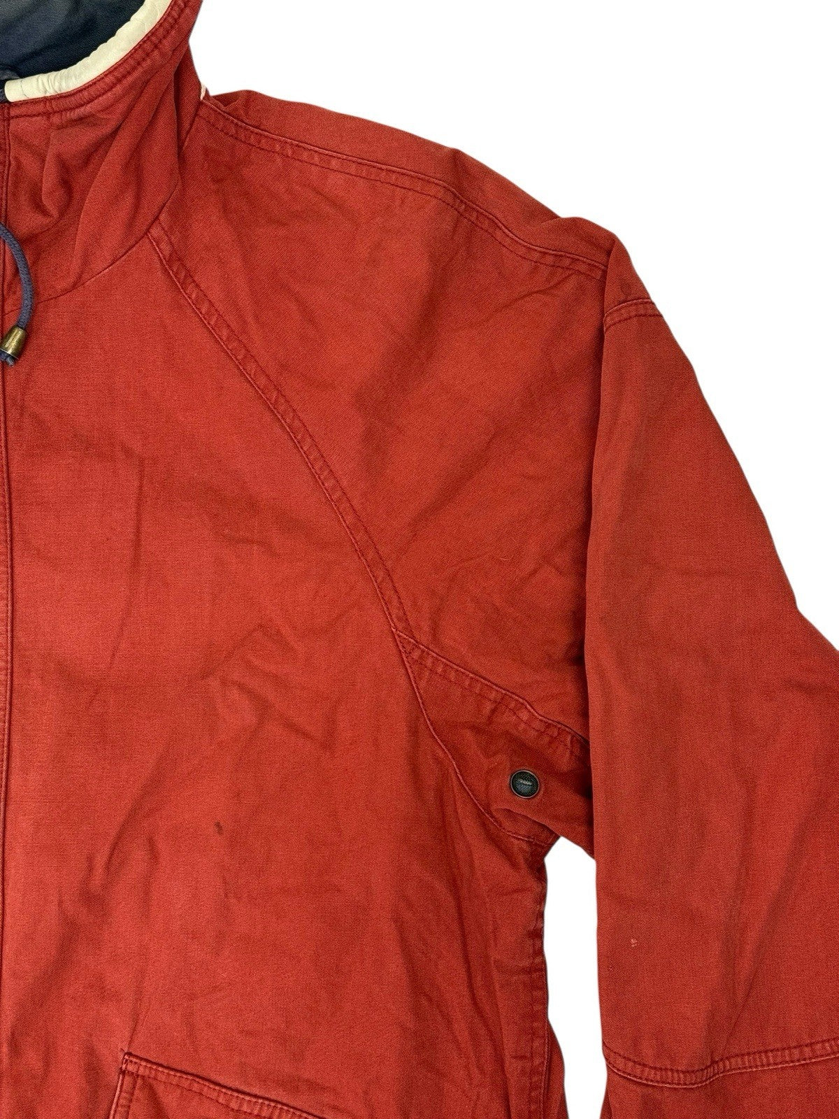 Timberland Retro Orange Weathergear Zip Heavyweight Jacket Medium