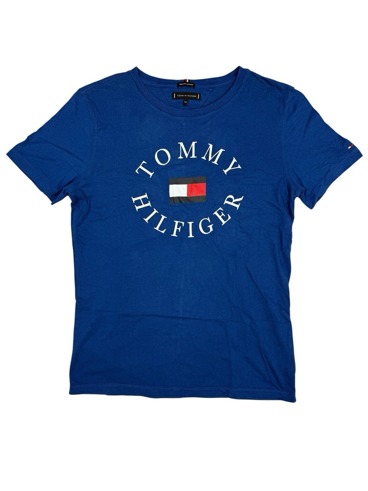Tommy Hilfiger Blue Cotton Printed Top Youth Large (Age 14)
