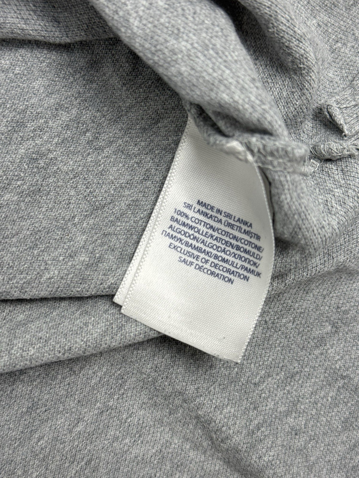 Polo Ralph Lauren Grey Custom Fit Polo Top Small