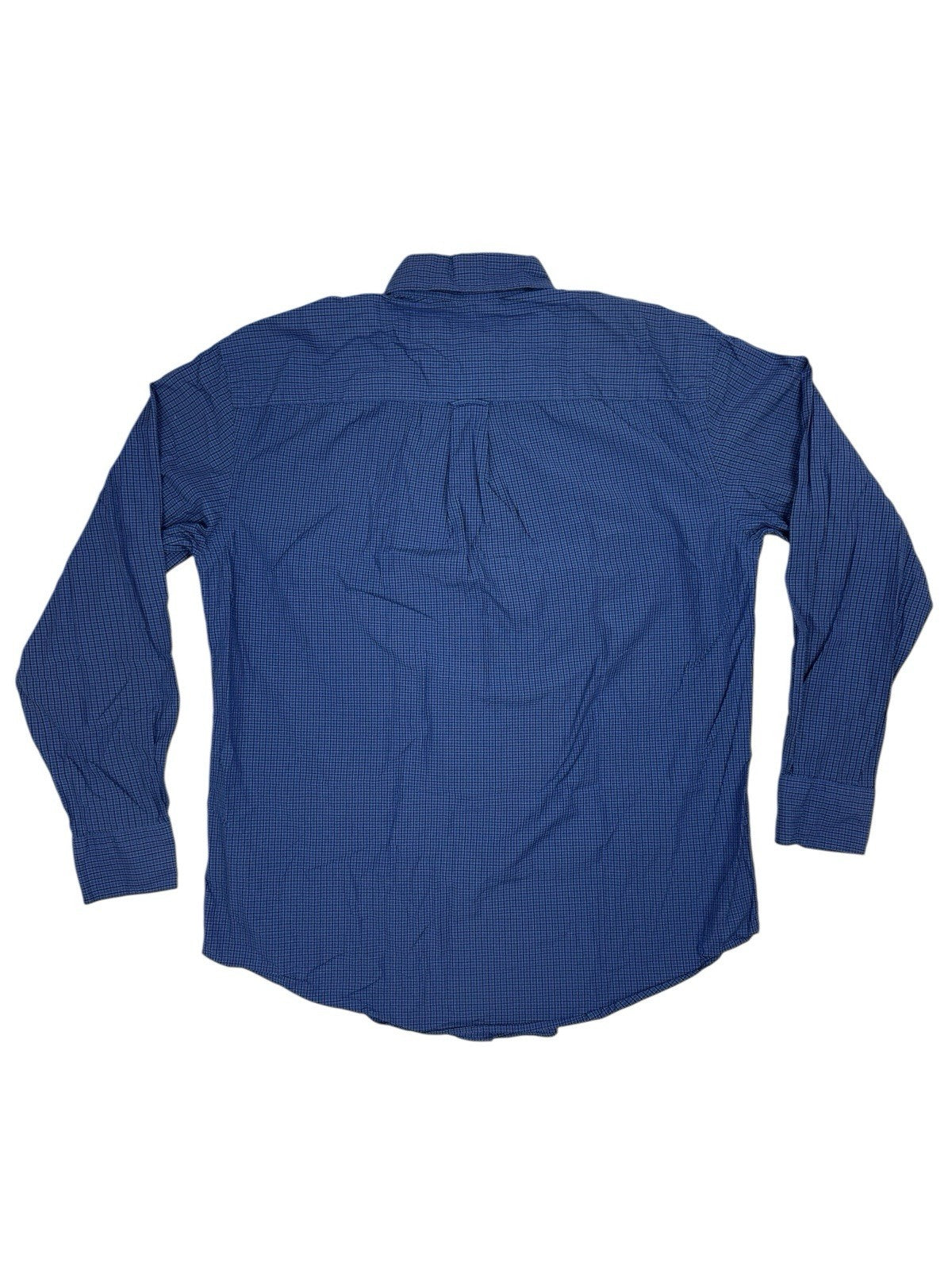 Nautica Blue Check Collared Shirt Medium