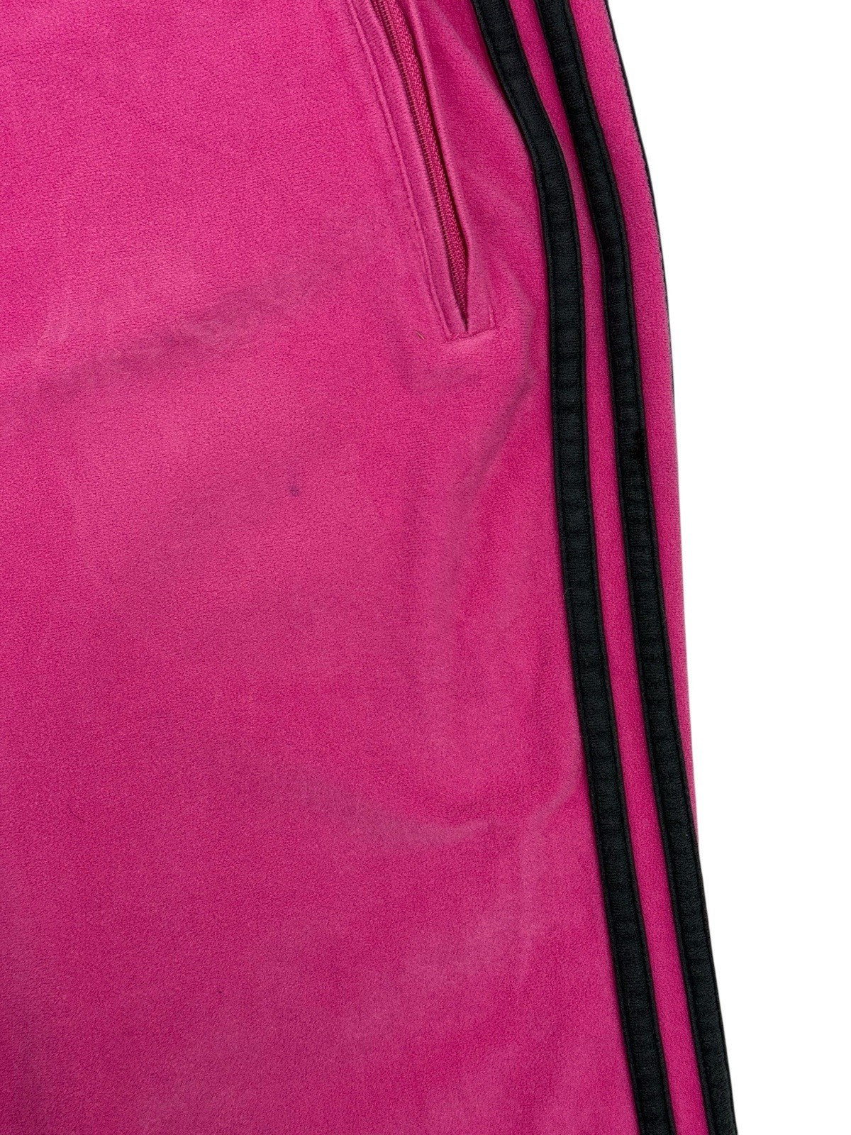 Adidas Pink Velour Retro Tack Pants Size 12