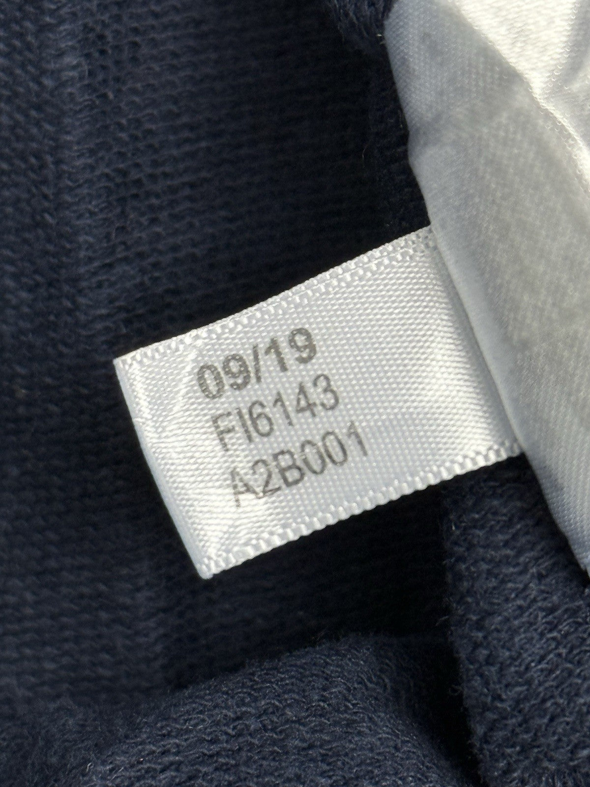 Adidas Blue 3 Stripe Hoodie Medium