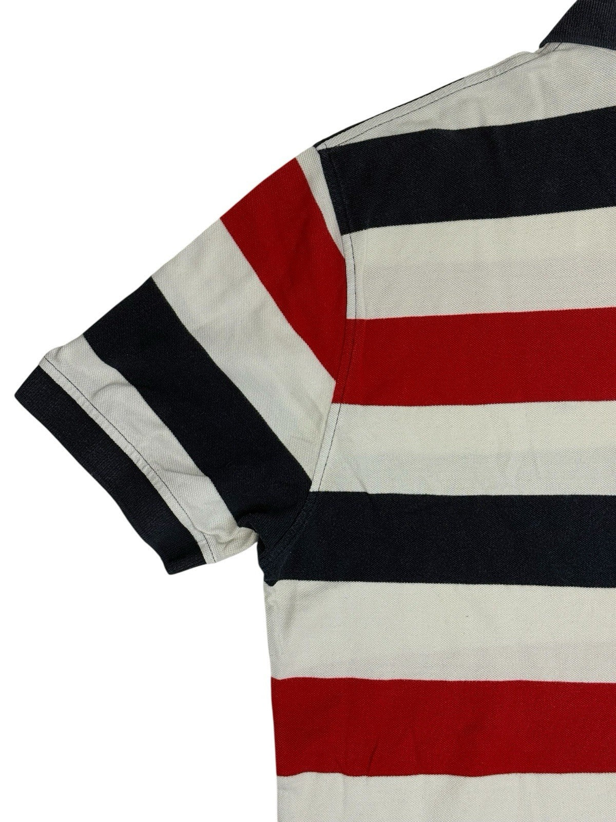 Tommy Hilfiger Retro Multicoloured Striped Polo Top XL