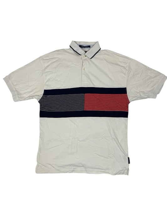 Tommy Hilfiger White Polo Top Medium