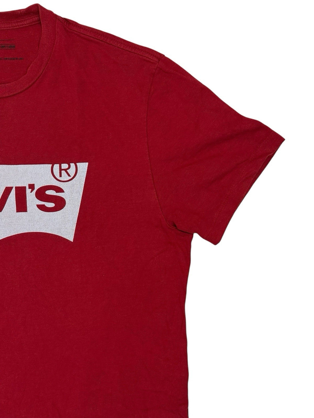 Levi's Red Batwing Logo Printed Standard Fit Top Small
