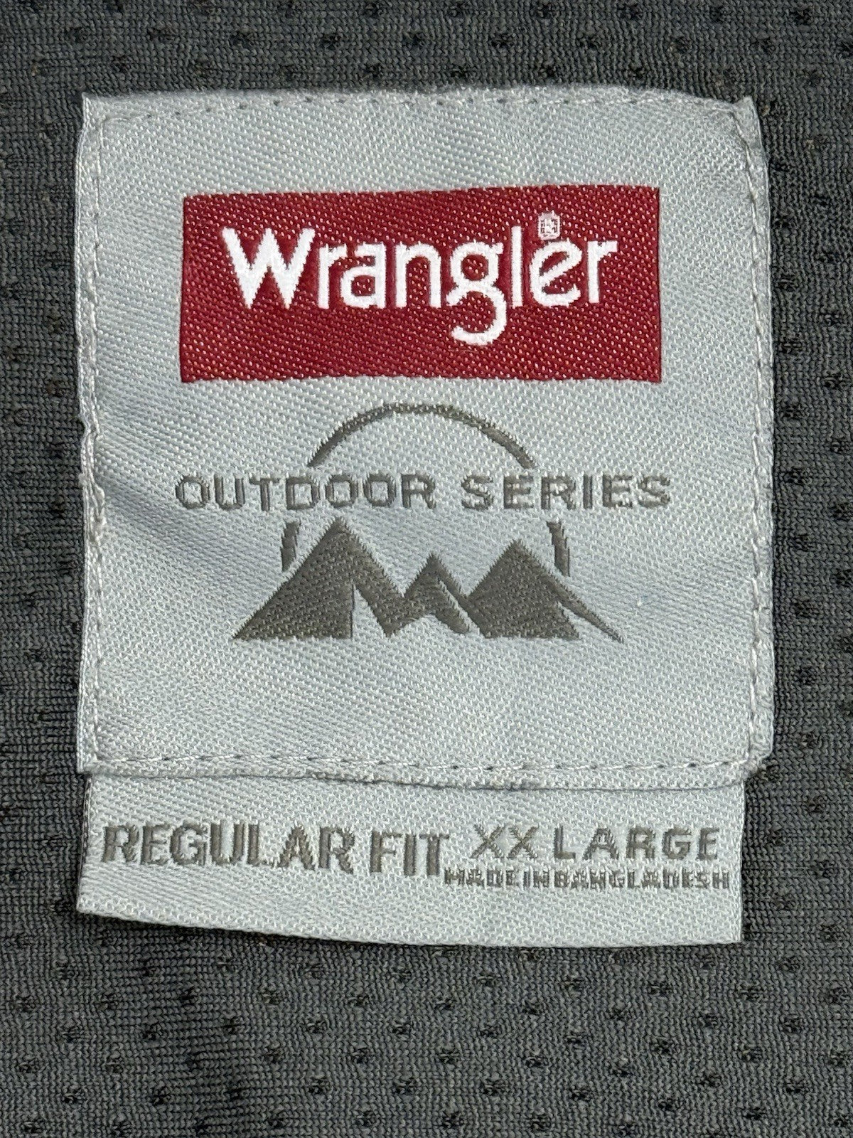 Wrangler Outdoor Series Beige Plaid Collared Shirt 2XL