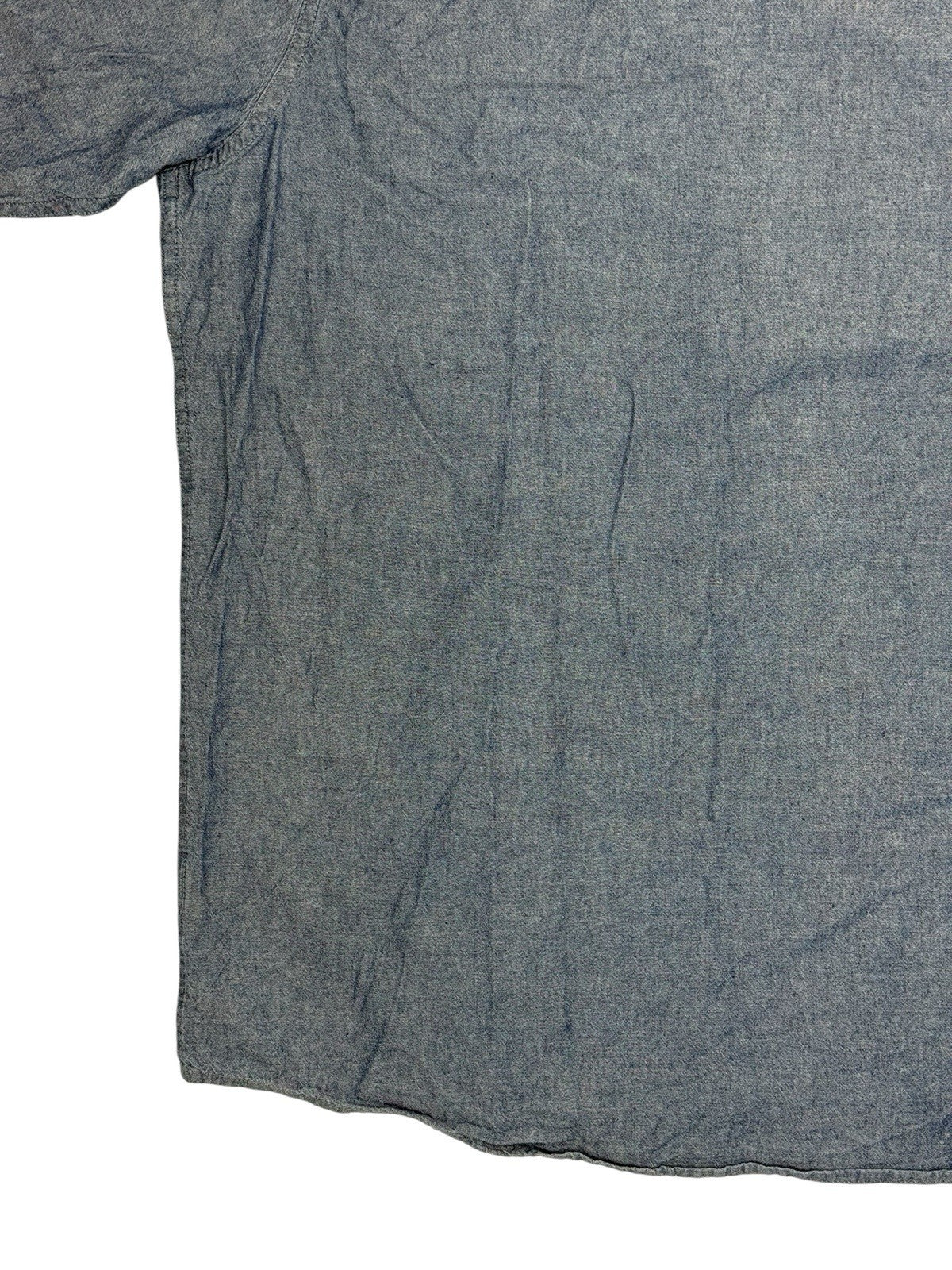Wrangler Blue Cotton Collared Short Sleeve Shirt 2XL
