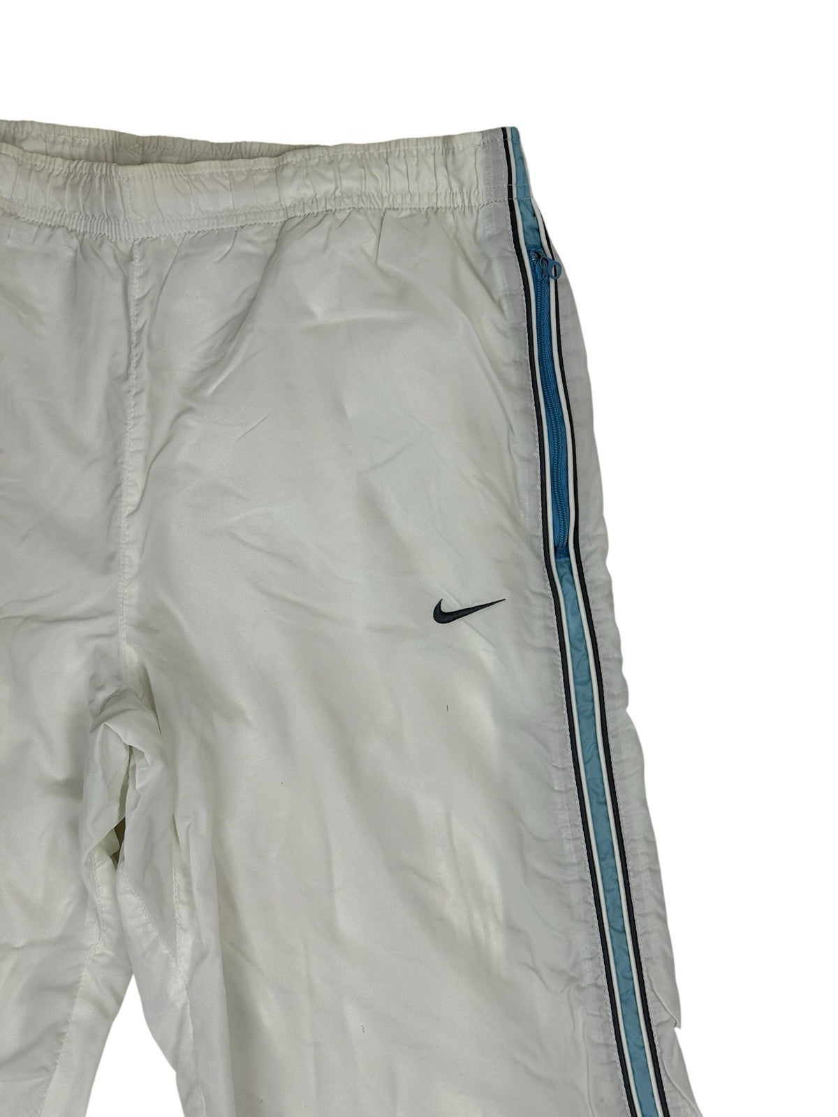 Nike Retro White Lined Tracksuit Bottoms Size XL (18-20)
