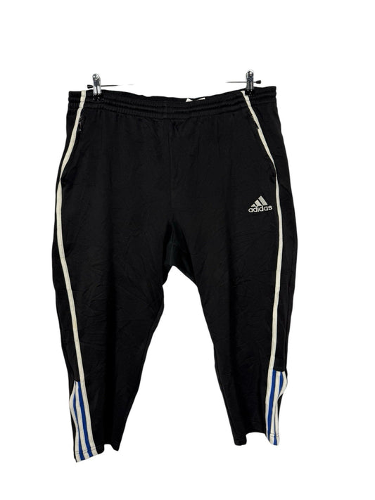 Adidas Vintage Black Polyester Track Trousers 44/46