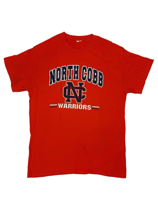 Retro Orange North Cobb Warriors American Sports Top Medium