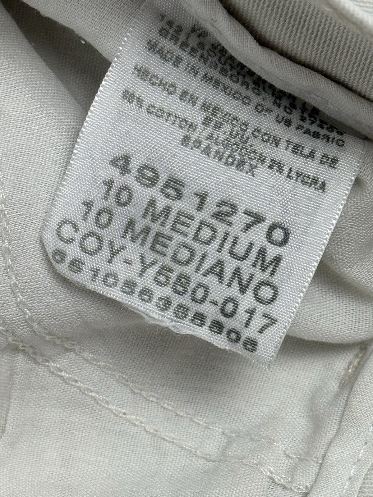 Lee Cream Relaxed Straight Fit Chino Trousers 30W 30L