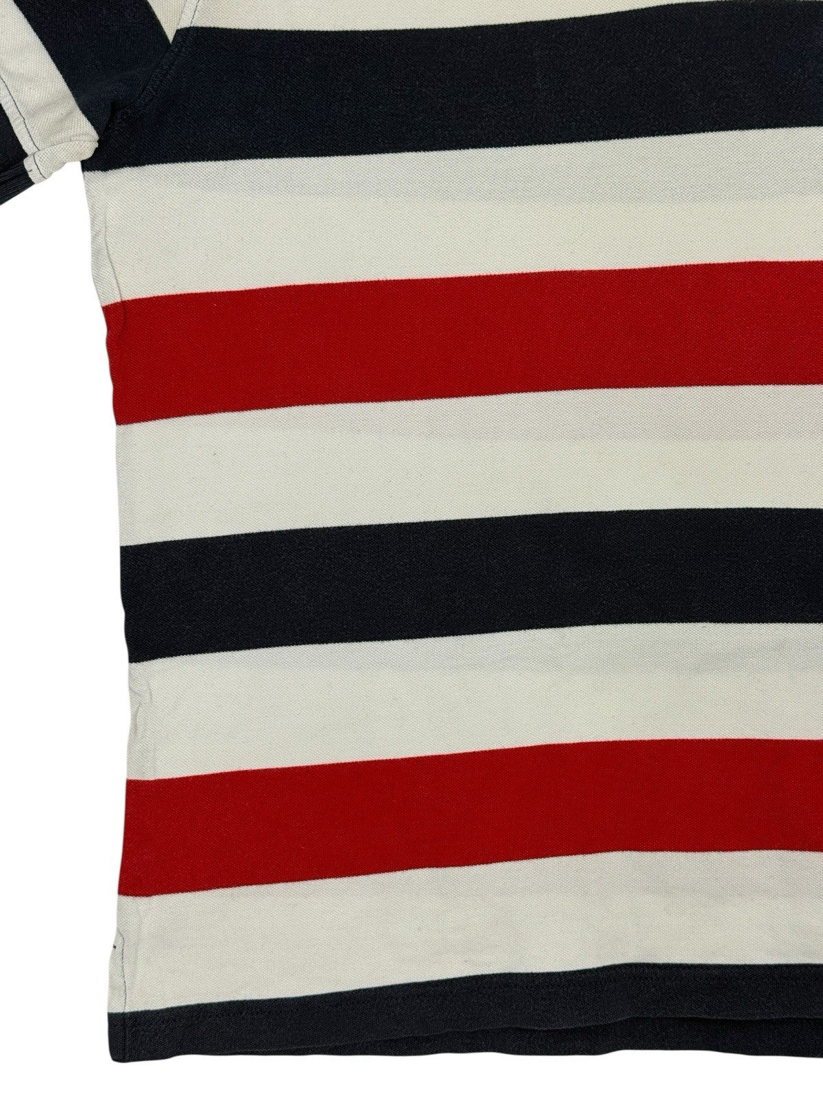 Tommy Hilfiger Retro Multicoloured Striped Polo Top XL