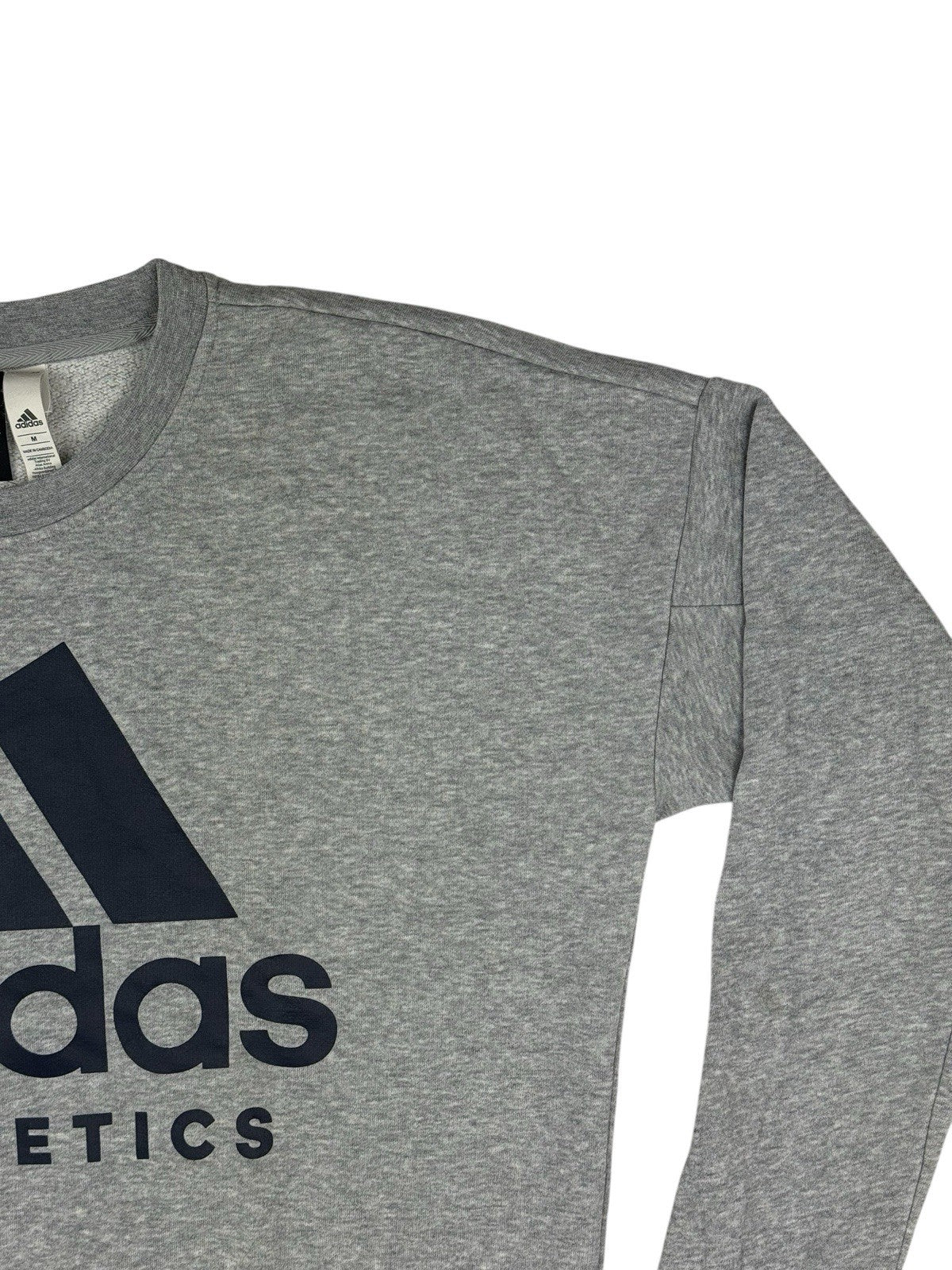 Adidas Grey Big Logo Jumper Medium