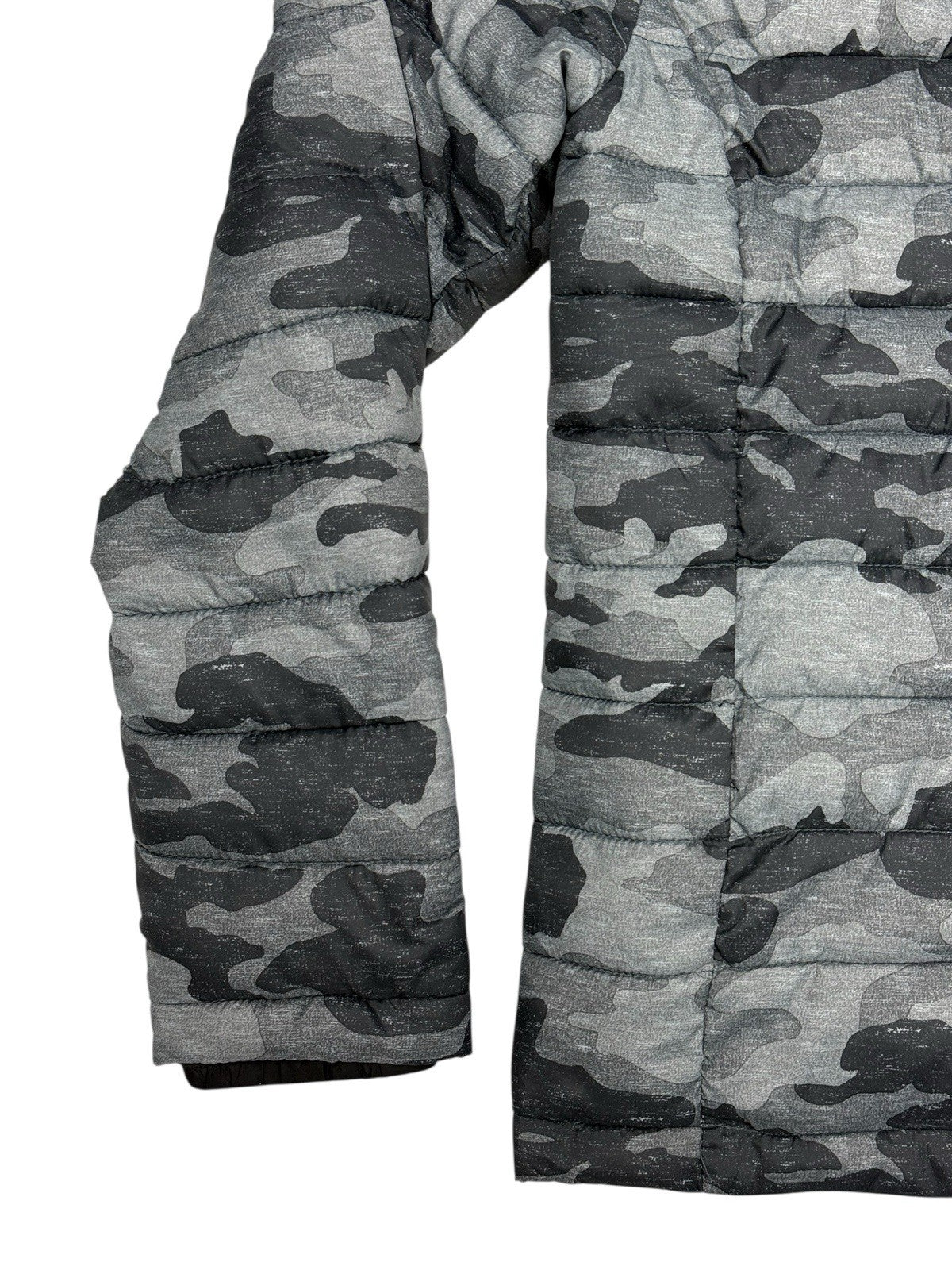Superdry Grey Camo Fuji Puffer Jacket Medium