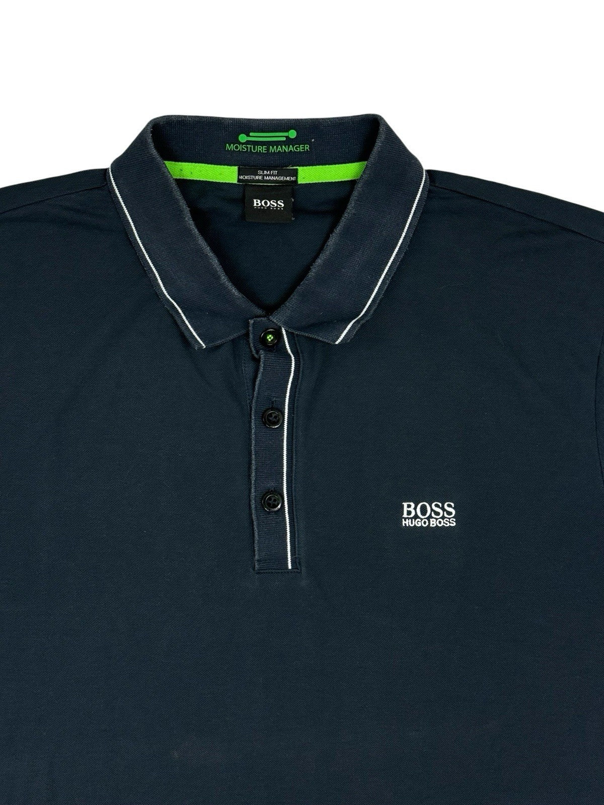 Hugo Boss Blue Slim Fit Polo Top XL
