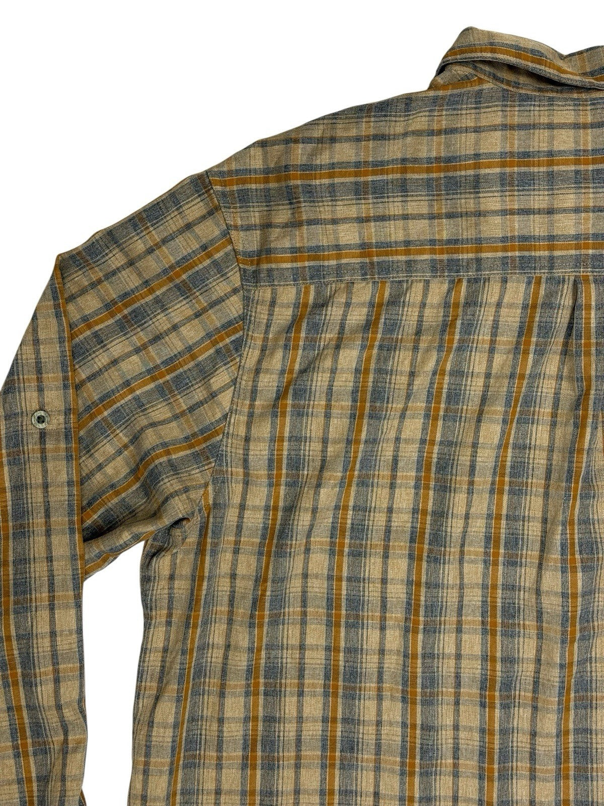 Wrangler Outdoor Series Beige Plaid Collared Shirt 2XL