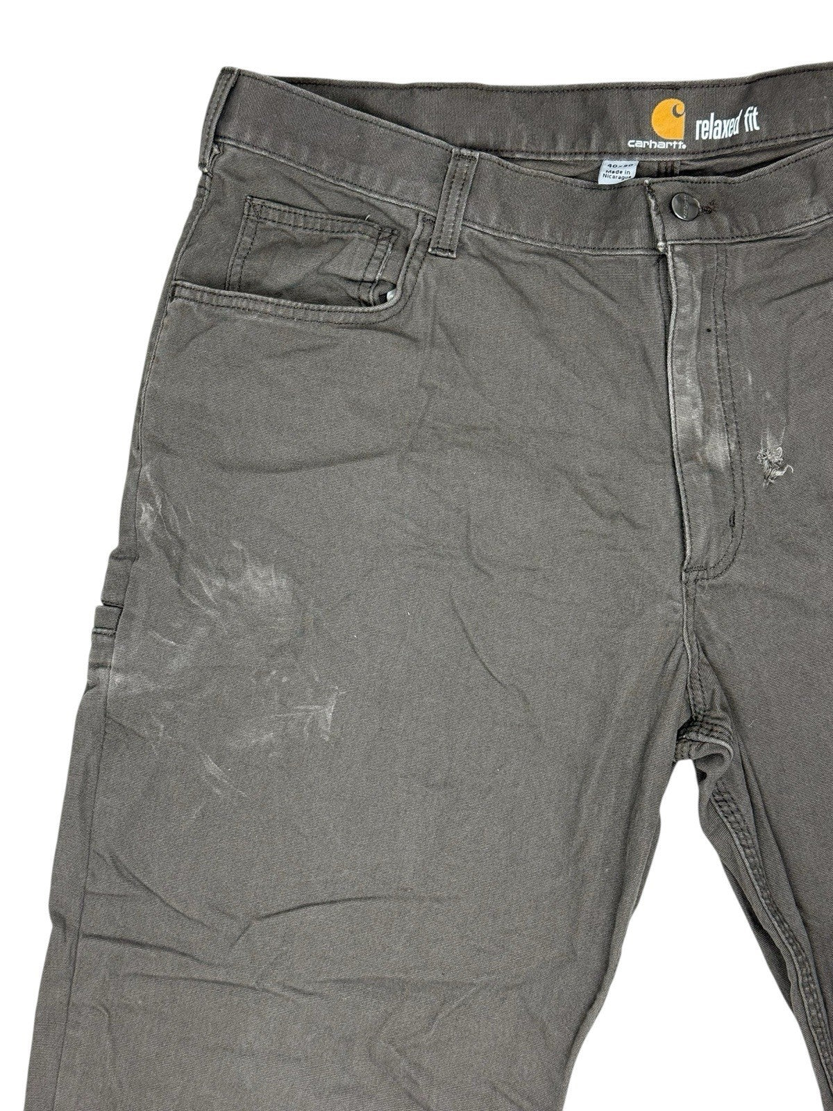 Carhartt Brown Relaxed Fit Workwear Jeans 40W 30L