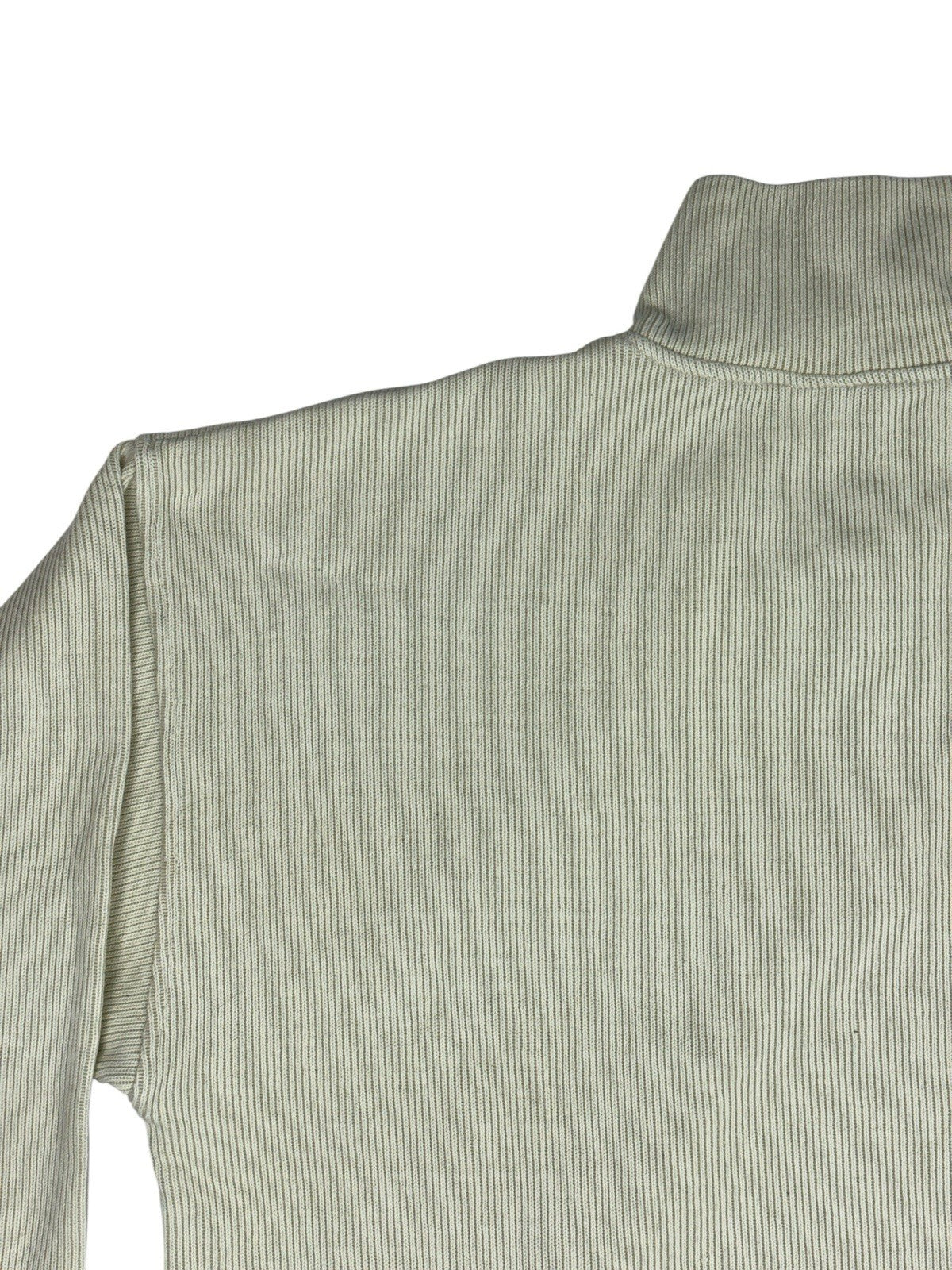 Reebok Retro Cream 1/4 Zip Knit Jumper Medium