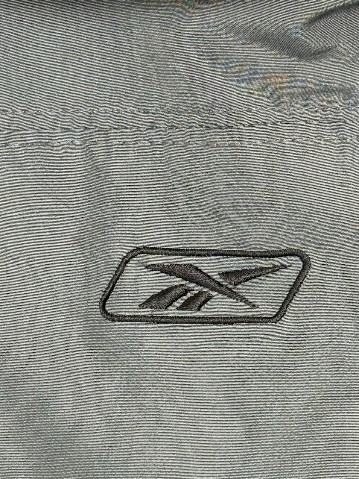 Reebok Grey Retro Lined Zip Track Jacket 2XL