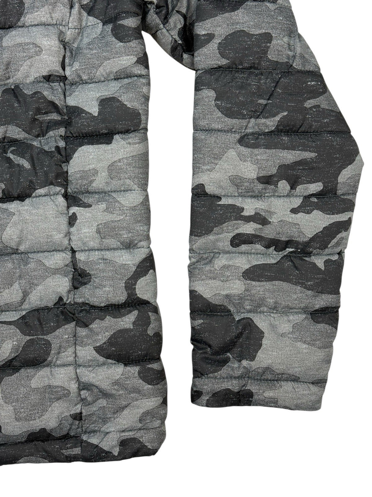 Superdry Grey Camo Fuji Puffer Jacket Medium