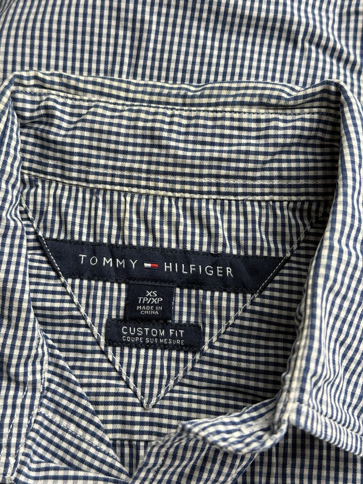 Tommy Hilfiger Blue Check Shirt XS