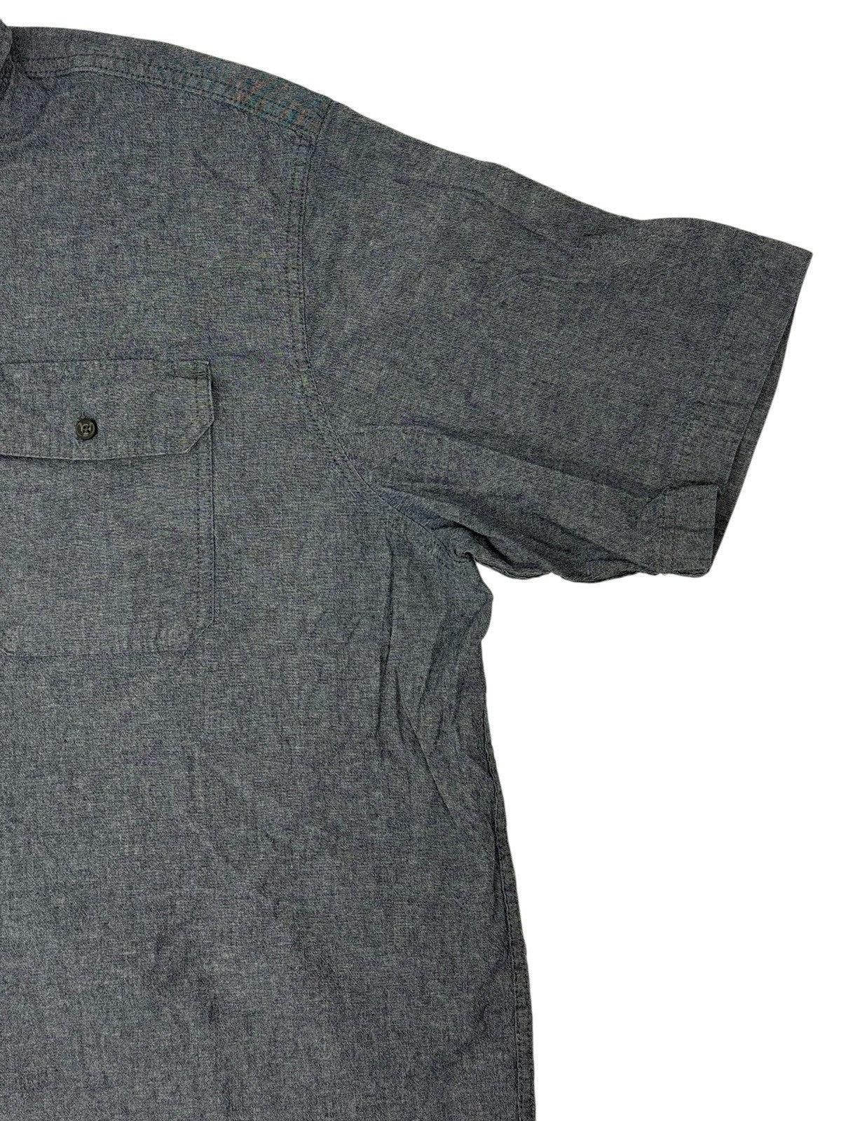 Wrangler Blue Button Up Top 2XL