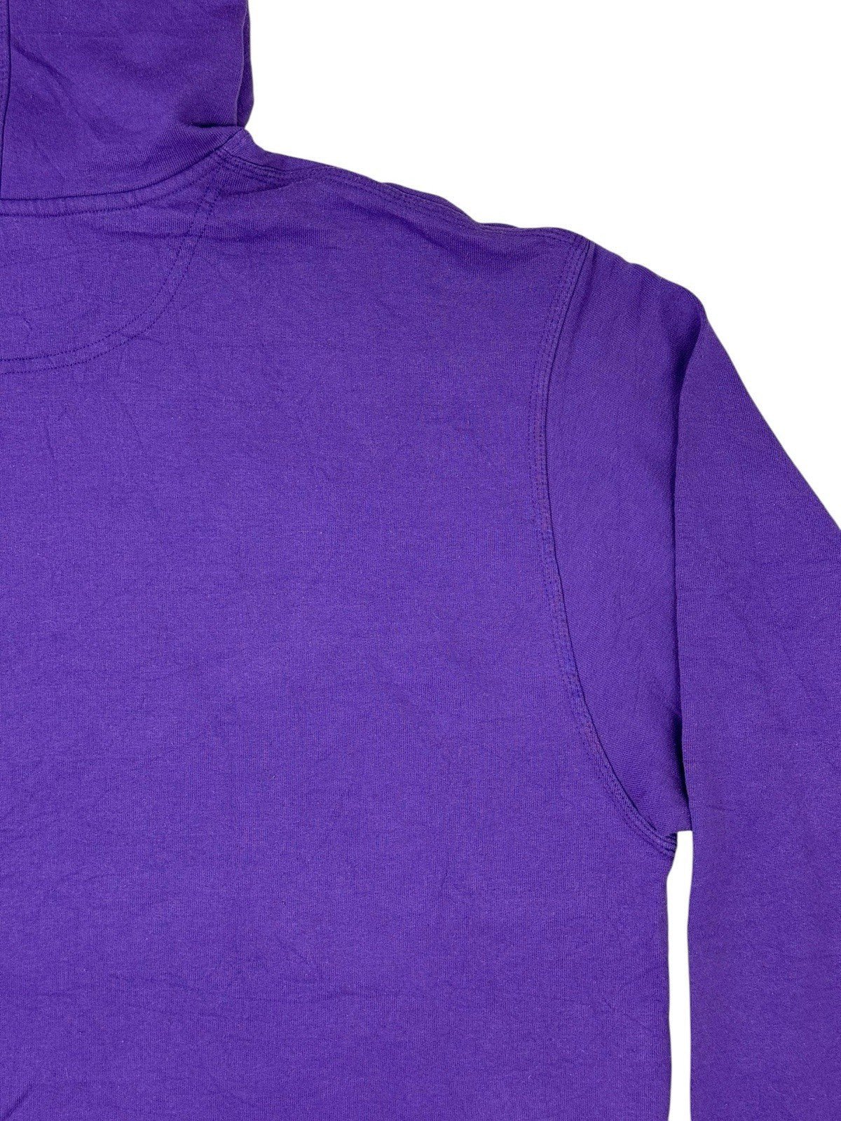 Champion Purple Spell Out Embroidered Hoodie XL