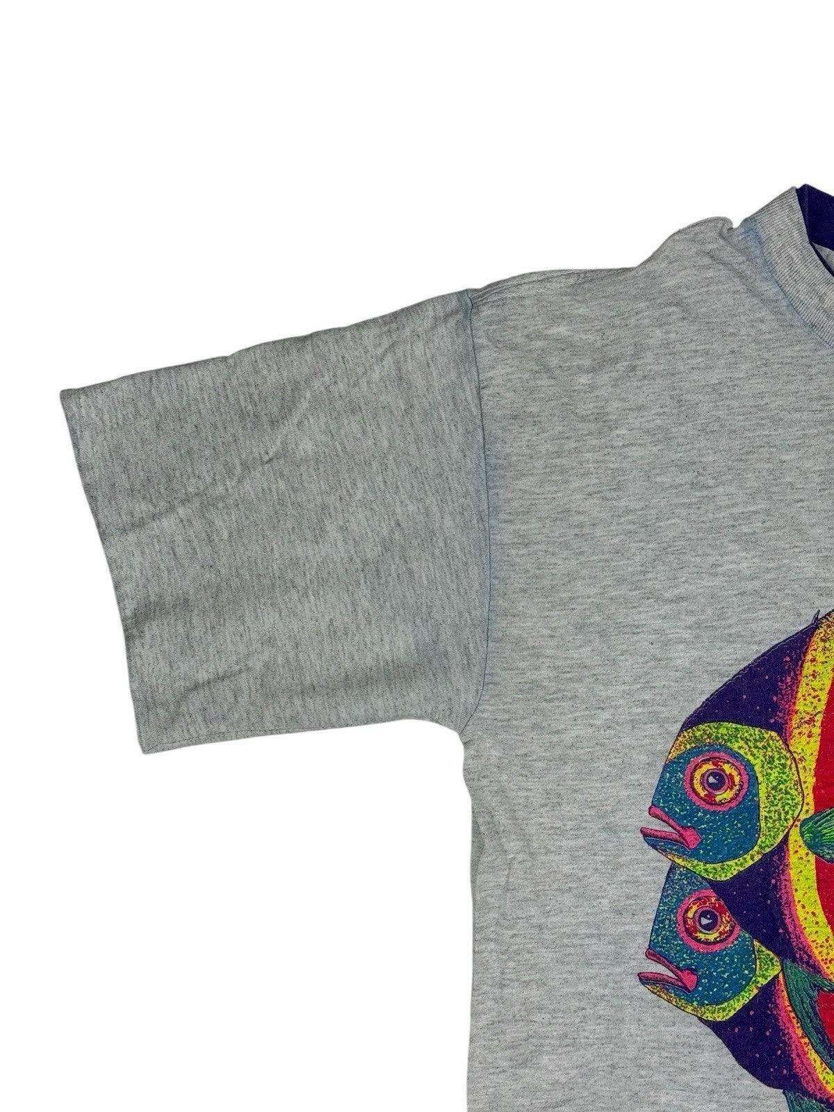 Vintage Chicago Aquarium Grey Print Top Large