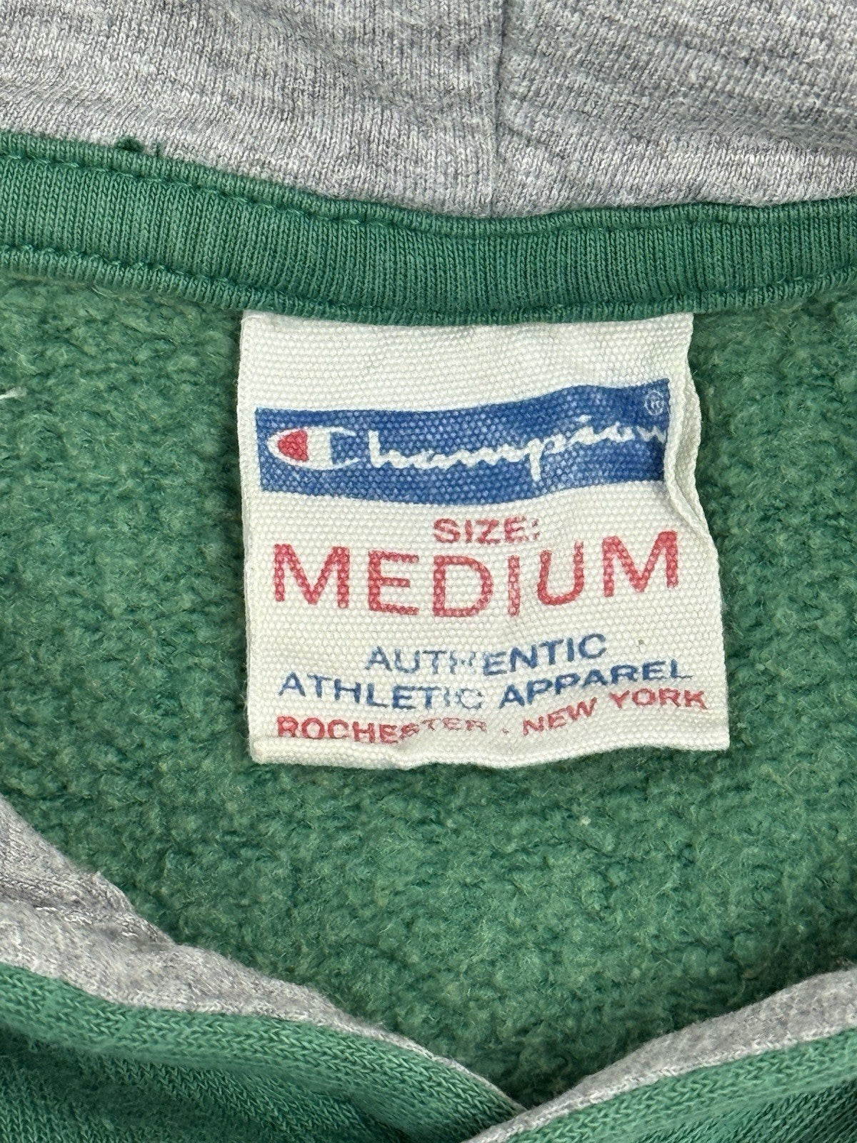 Champion Green Retro 1919 Hoodie Medium