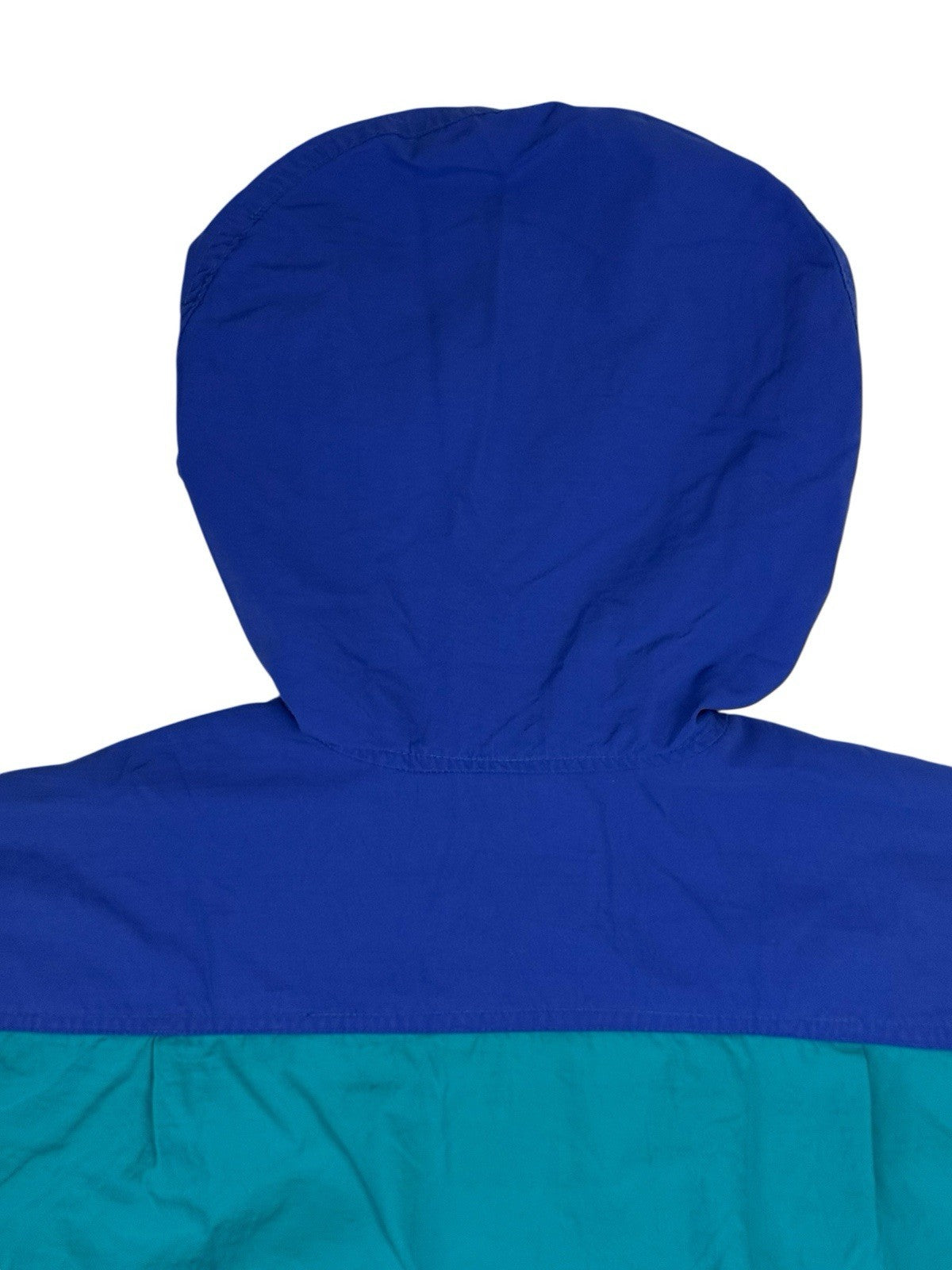 LL Bean Green Nylon Pullover Anorak Poncho Medium