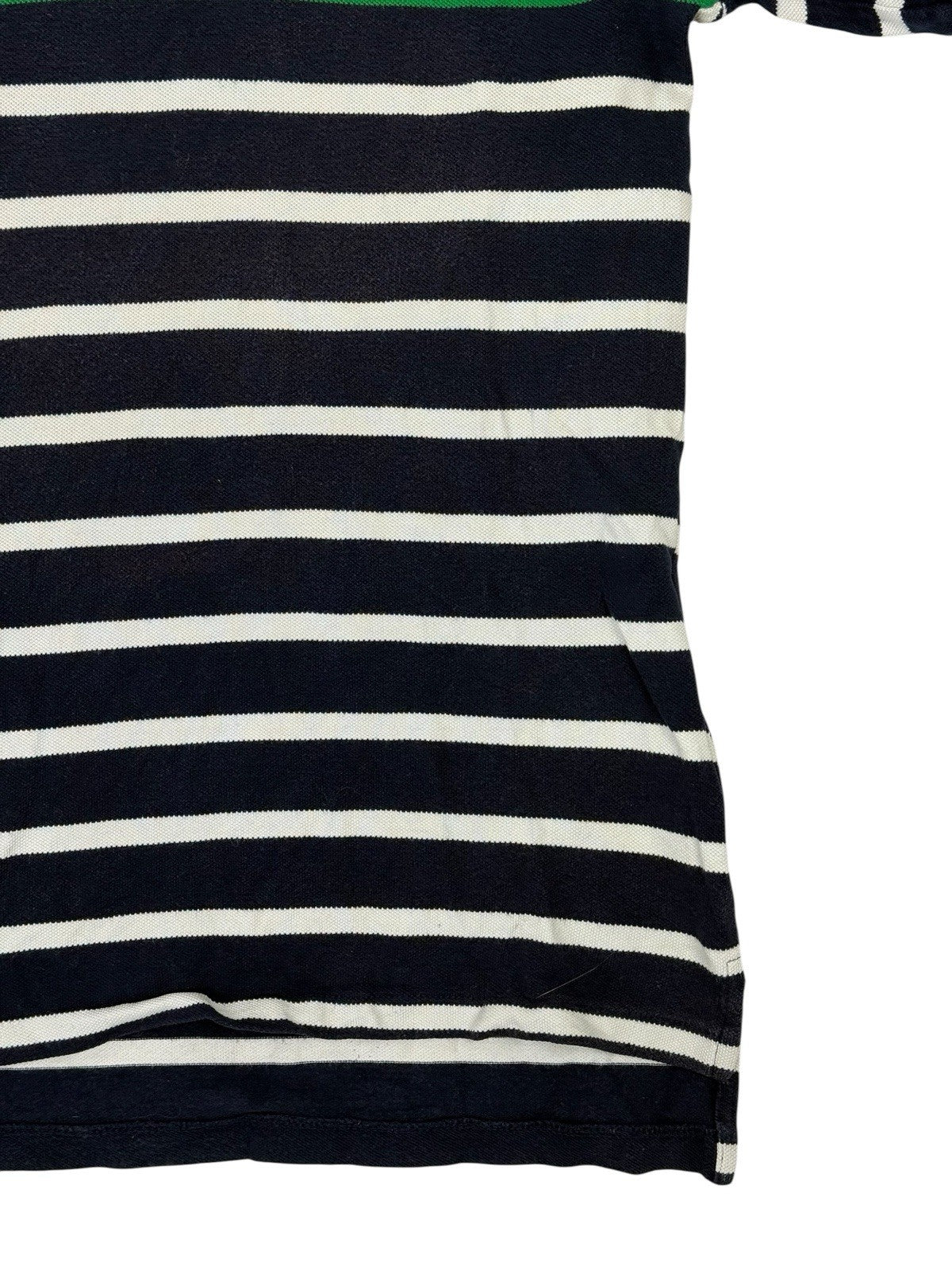 Polo Ralph Lauren Blue Striped Polo Top Size Large (16/18)