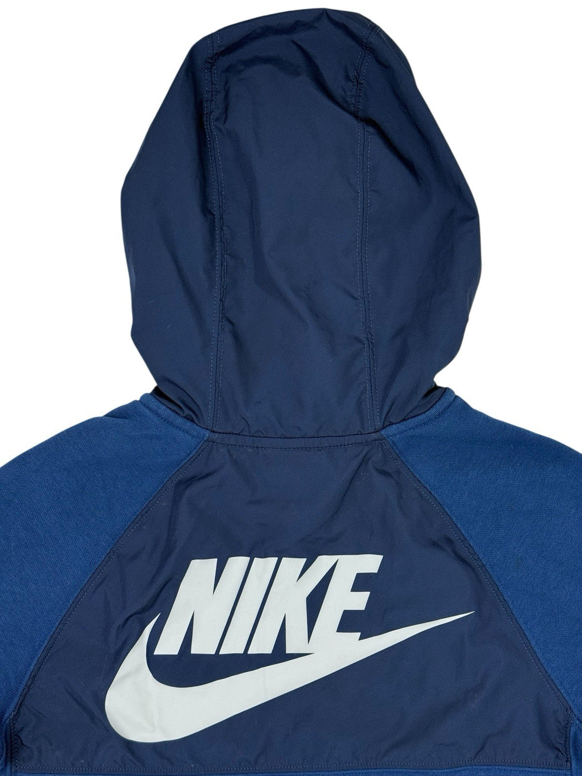 Nike Blue Zip Hooded Jacket Size Youth Medium