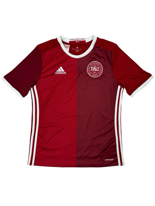 Denmark National Football DBU 2015/16 Home Top Youth Large (Age 13-14)