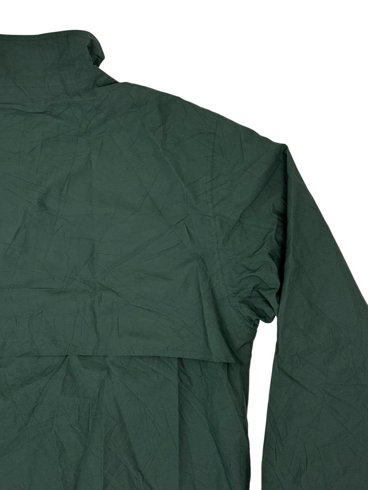 LL Bean Green Retro Zip Windbreaker Jacket XL