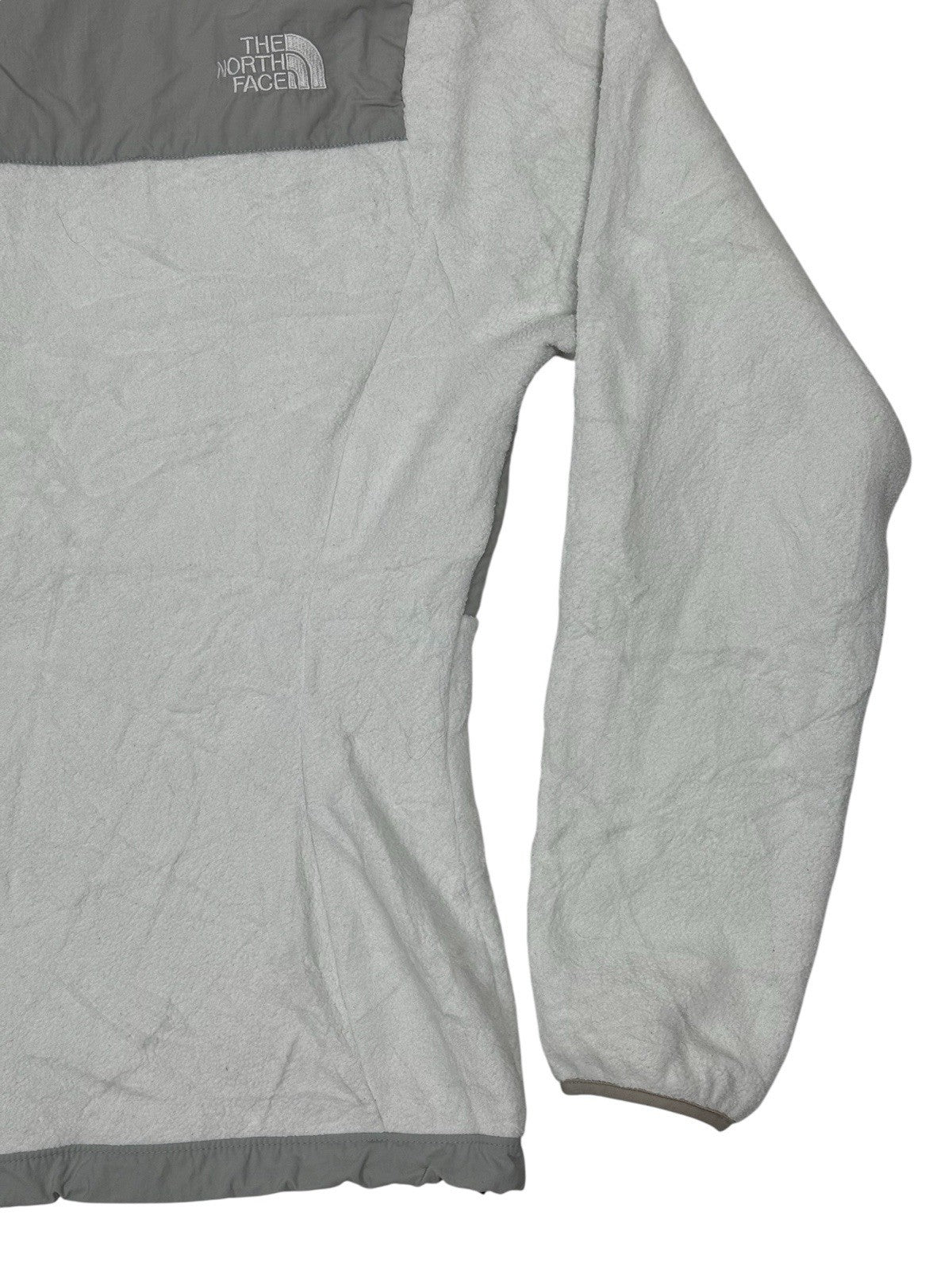 The North Face White Denali Fleece Zip Jacket Women's Small